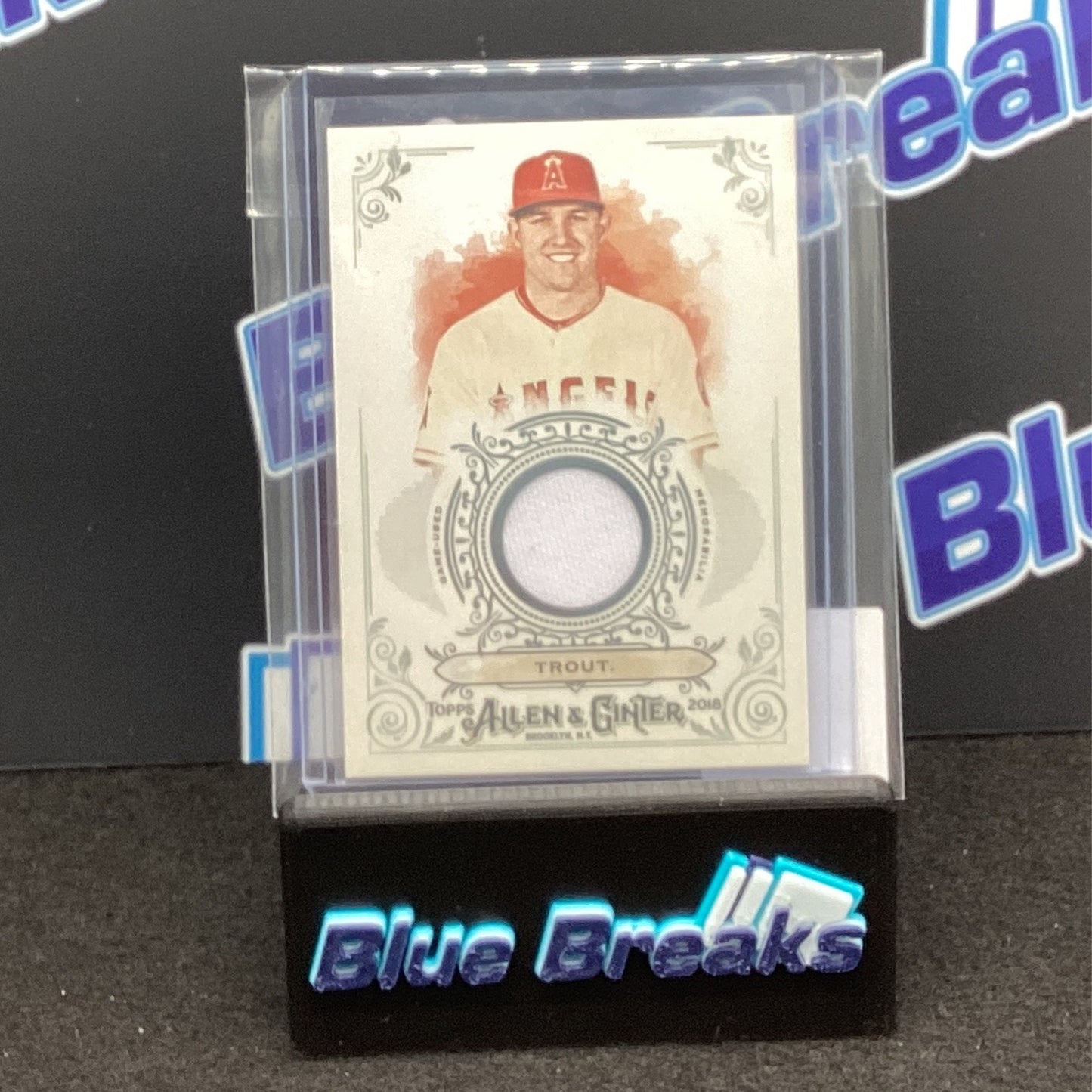 2018 Allen & Ginter Mike Trout relic FSRB-MT Angels