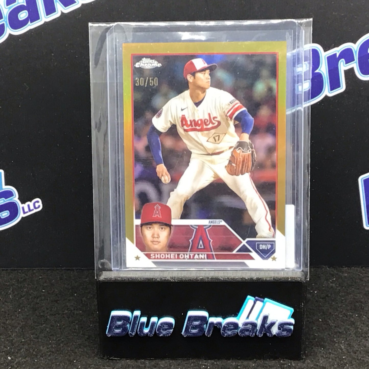 2023 Topps Chrome Gold Shohei Ohtani 30/50 #23-1 Angels