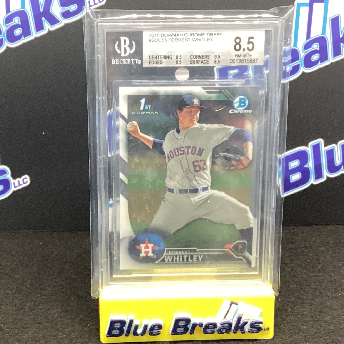 2016 Bowman Chrome Draft - Forrest Whitley BGS 8.5