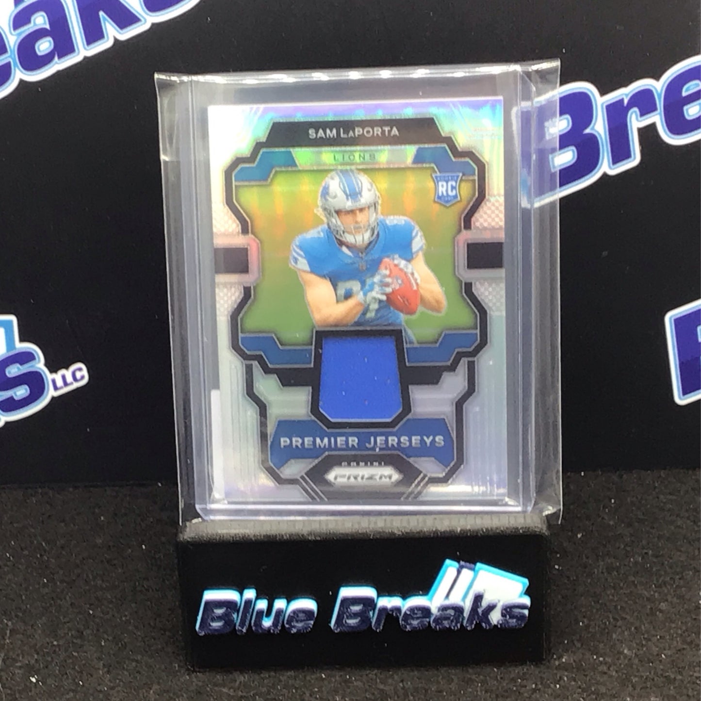 2023 Panini Prizm Premier Jersey Sam LaPorta RC#PJ-SL Lions