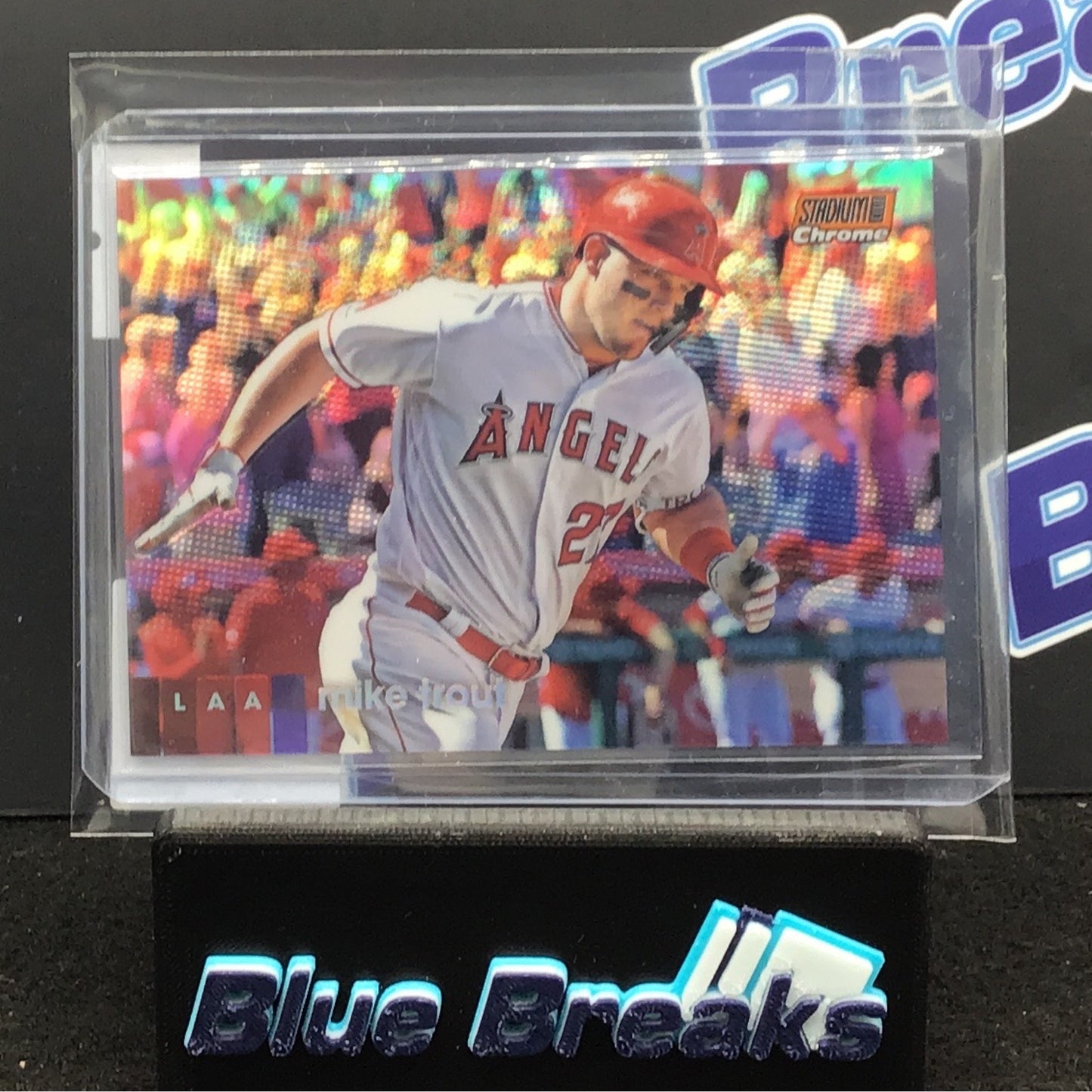 2020 Topps Stadium Club Chrome Orange Mike Trout 90/99 #1 Angels