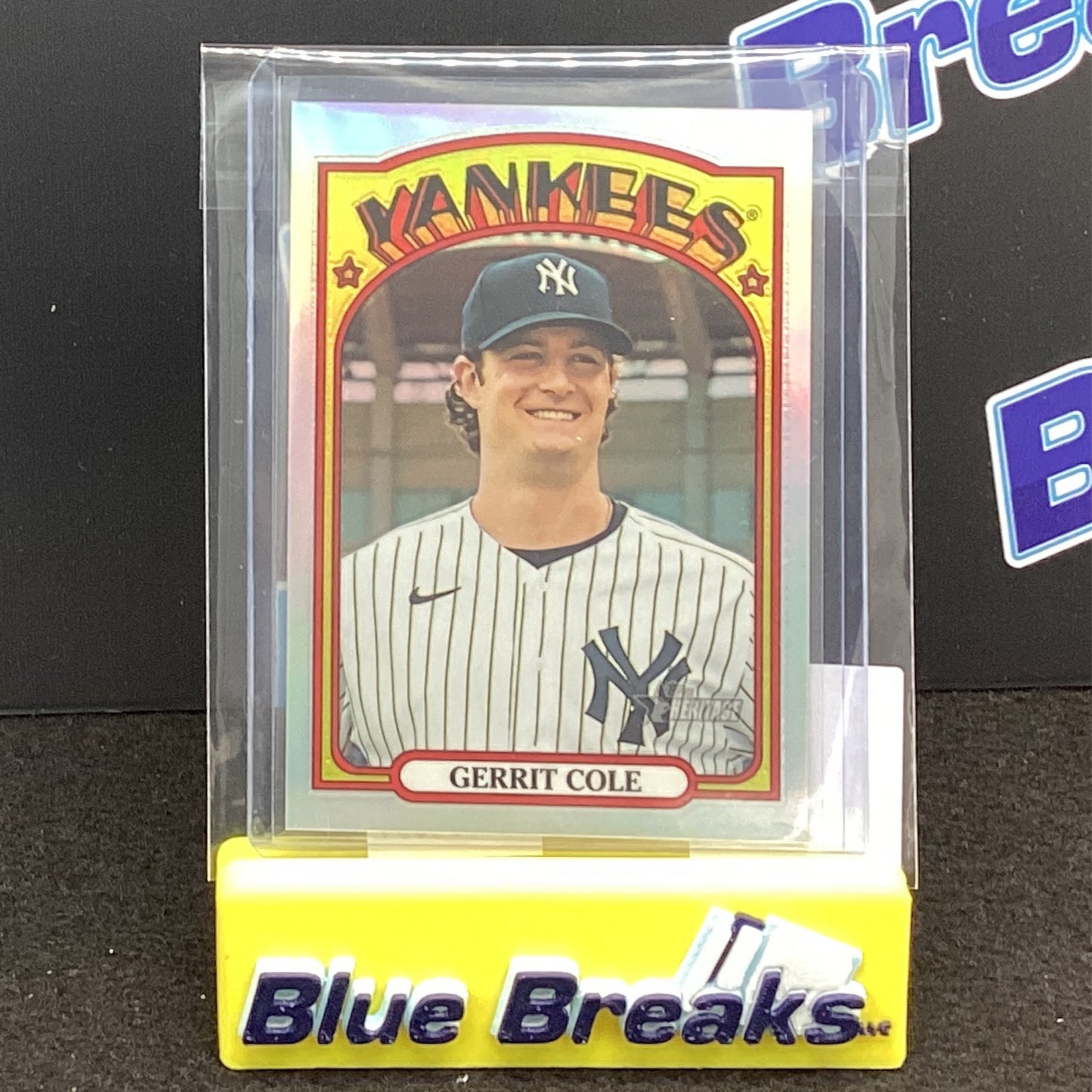 2021 Topps Heritage Chrome Refractor Gerrit Cole 467/572 249 Yankees
