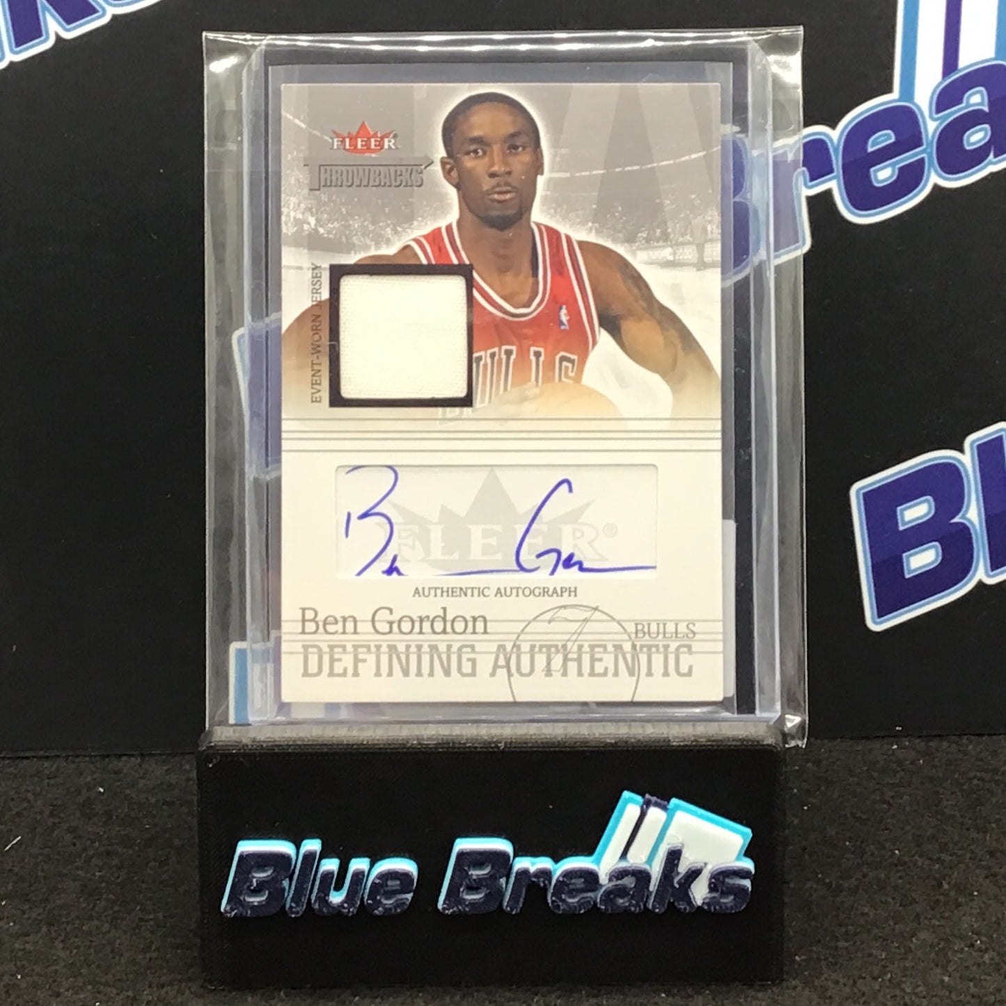2004 Fleer Skybox Throwback Ben Gordon auto relic 46/50 #DAA-BG Bulls