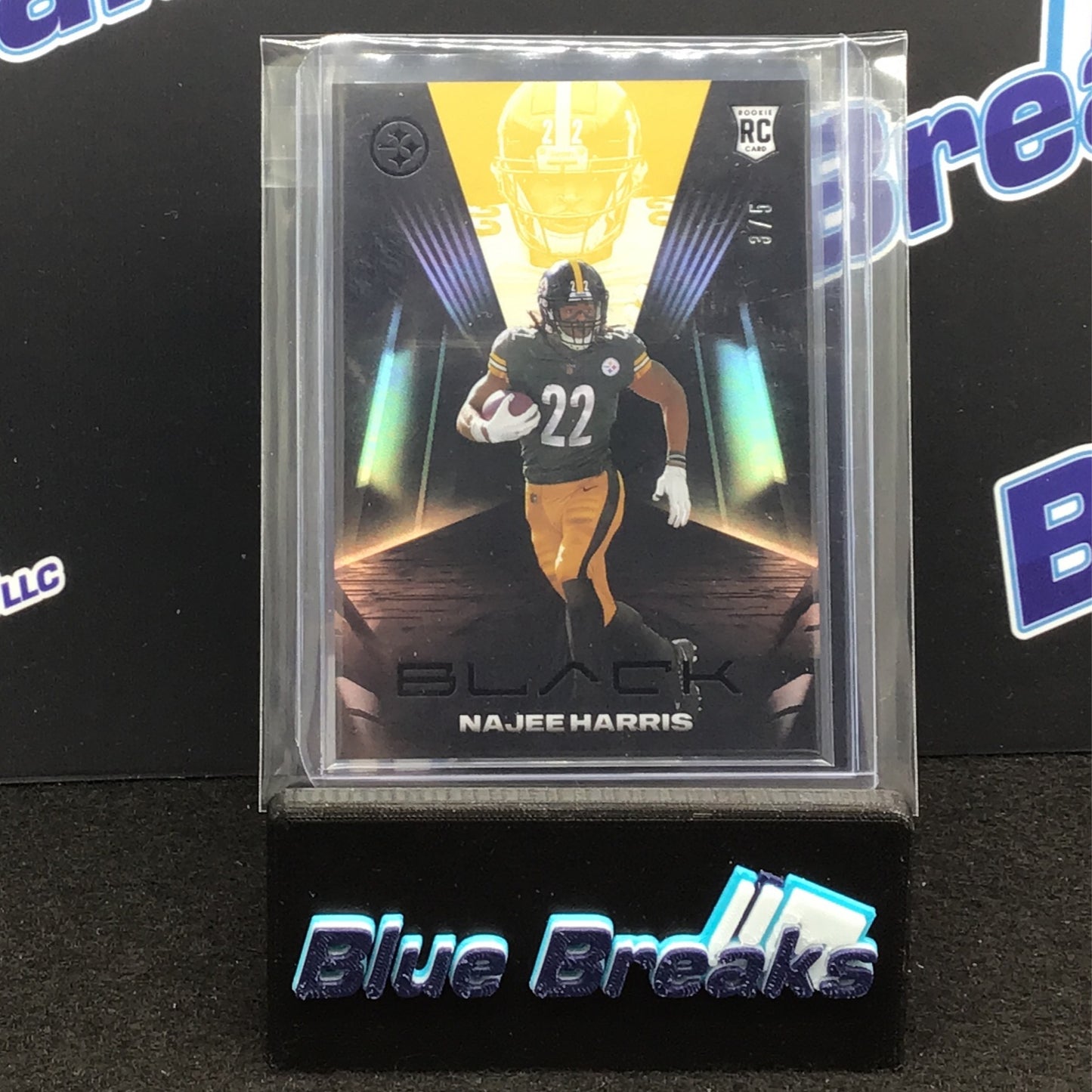 2021 Panini Black Najee Harris 3/5 RC #109 Steelers