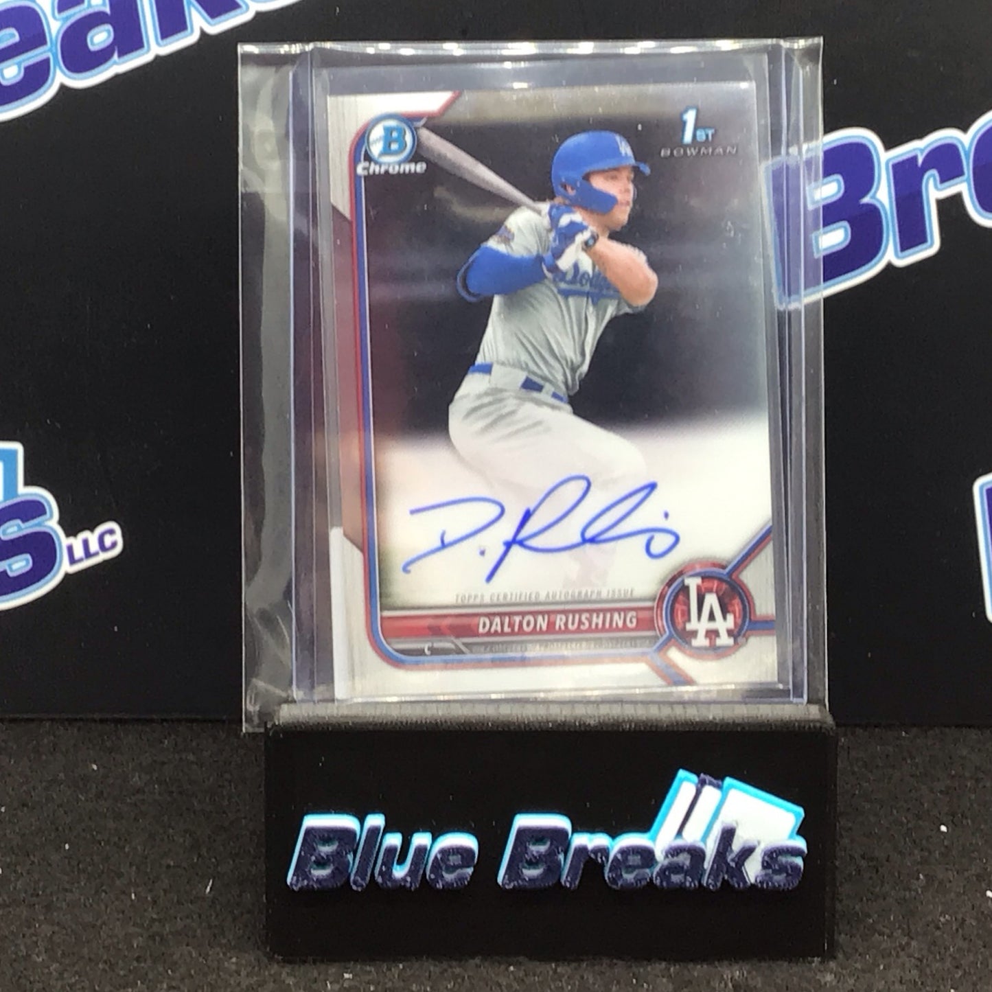 2022 Bowman Chrome 1st Bowman Dalton Rushing auto #CDA-DRG Dodgers