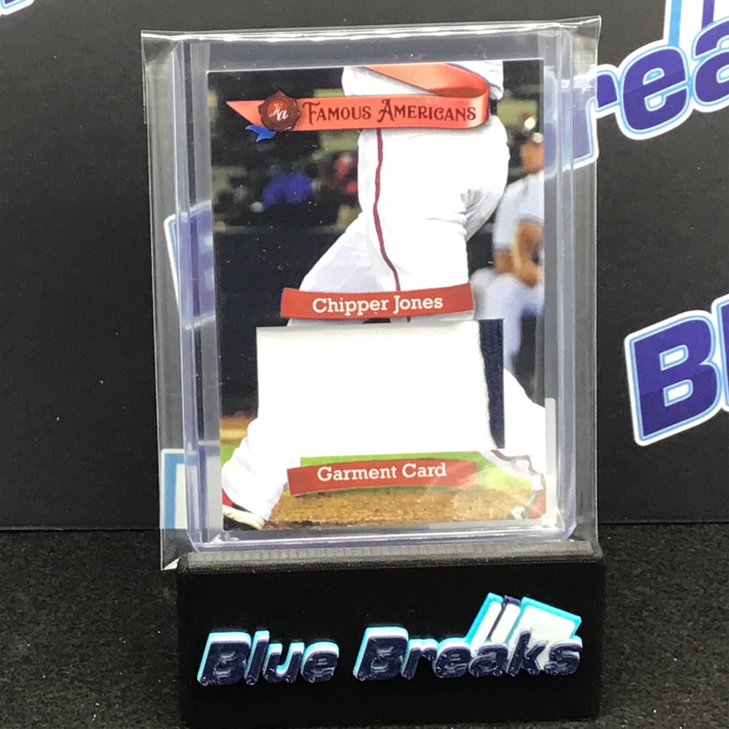 2021 Famous Americans Garment Card Chipper Jones