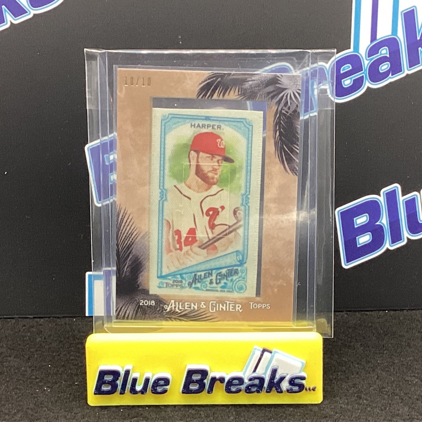 2018 Allen & Ginter Bryce Harper Mini Silk - Washington Nationals - 10/10