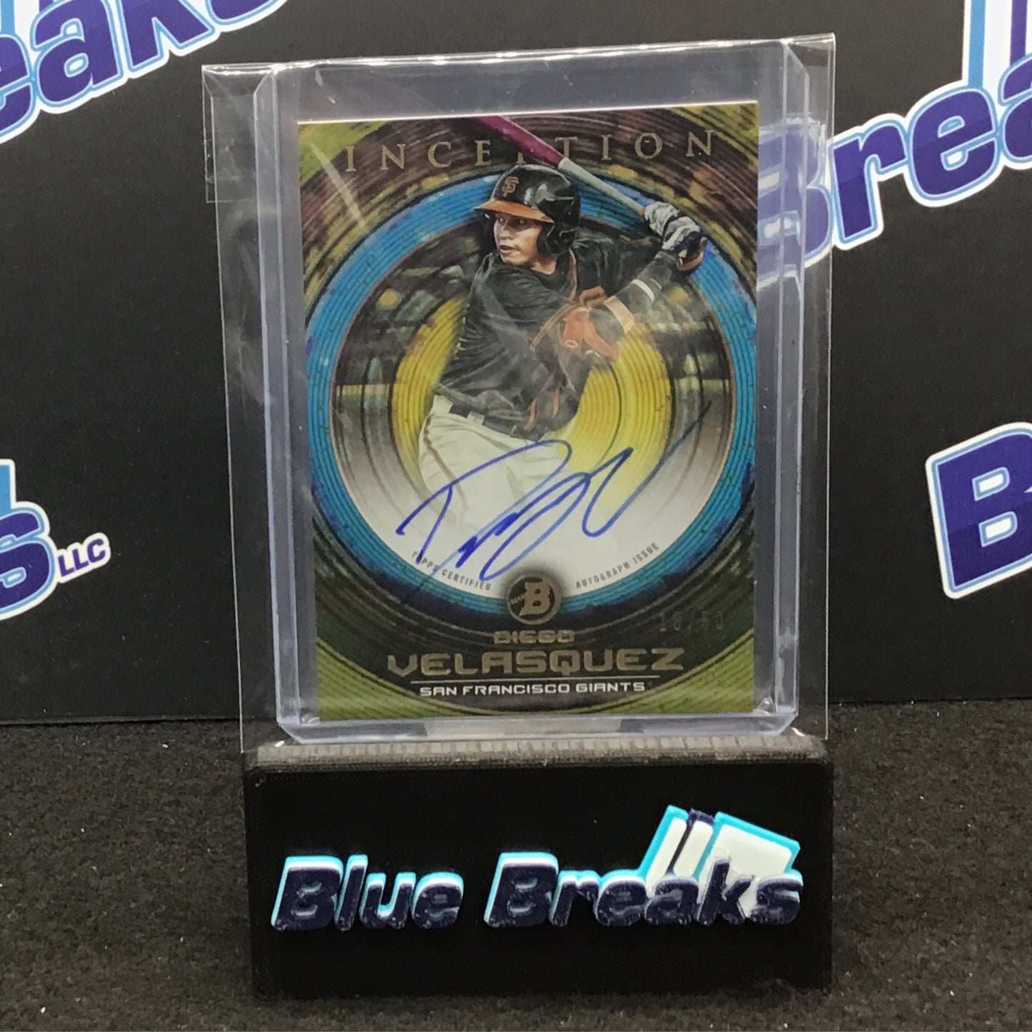 2022 Inception - Diego Velasquez - Auto - 18/50 - San Francisco Giants