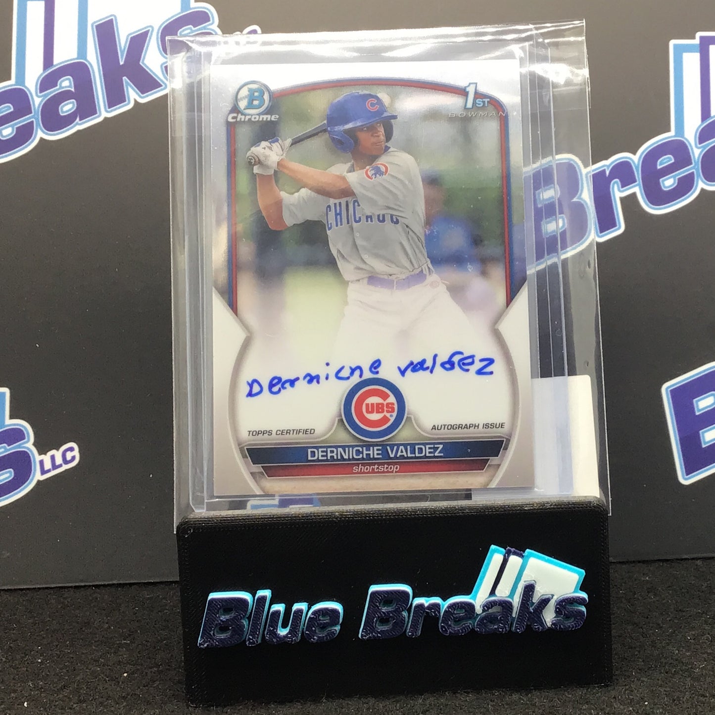 2023 Bowman Chrome 1st Bowman Derniche Valdez auto #CPA-DV Cubs