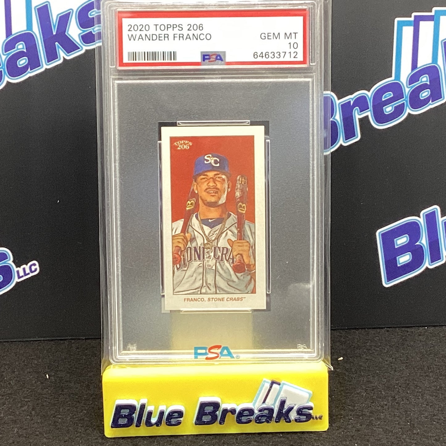 2020 Topps 206 - Wander Franco - PSA 10 - Tampa Bay Rays