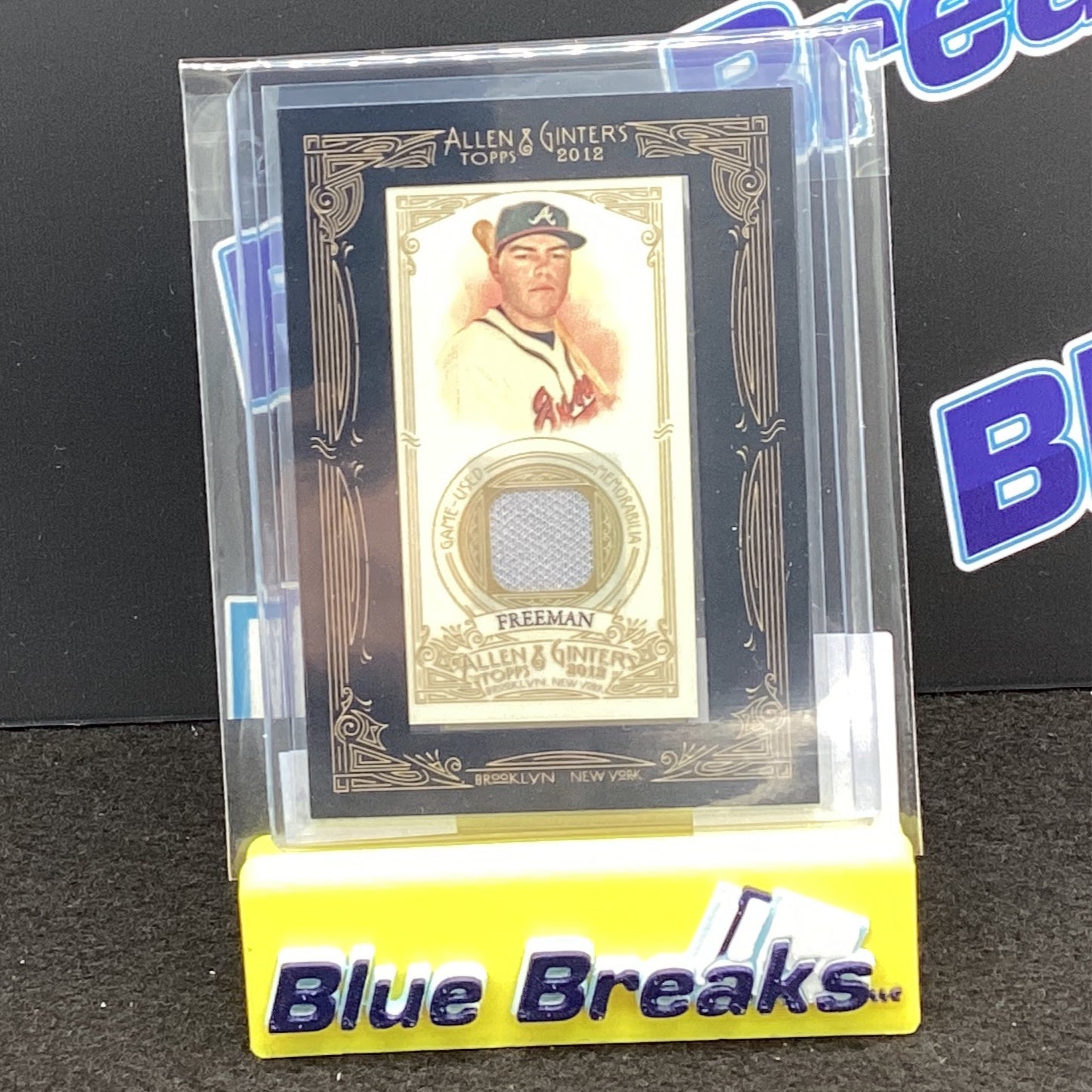 2012 Allen & Ginter Freddie Freeman mini framed relic