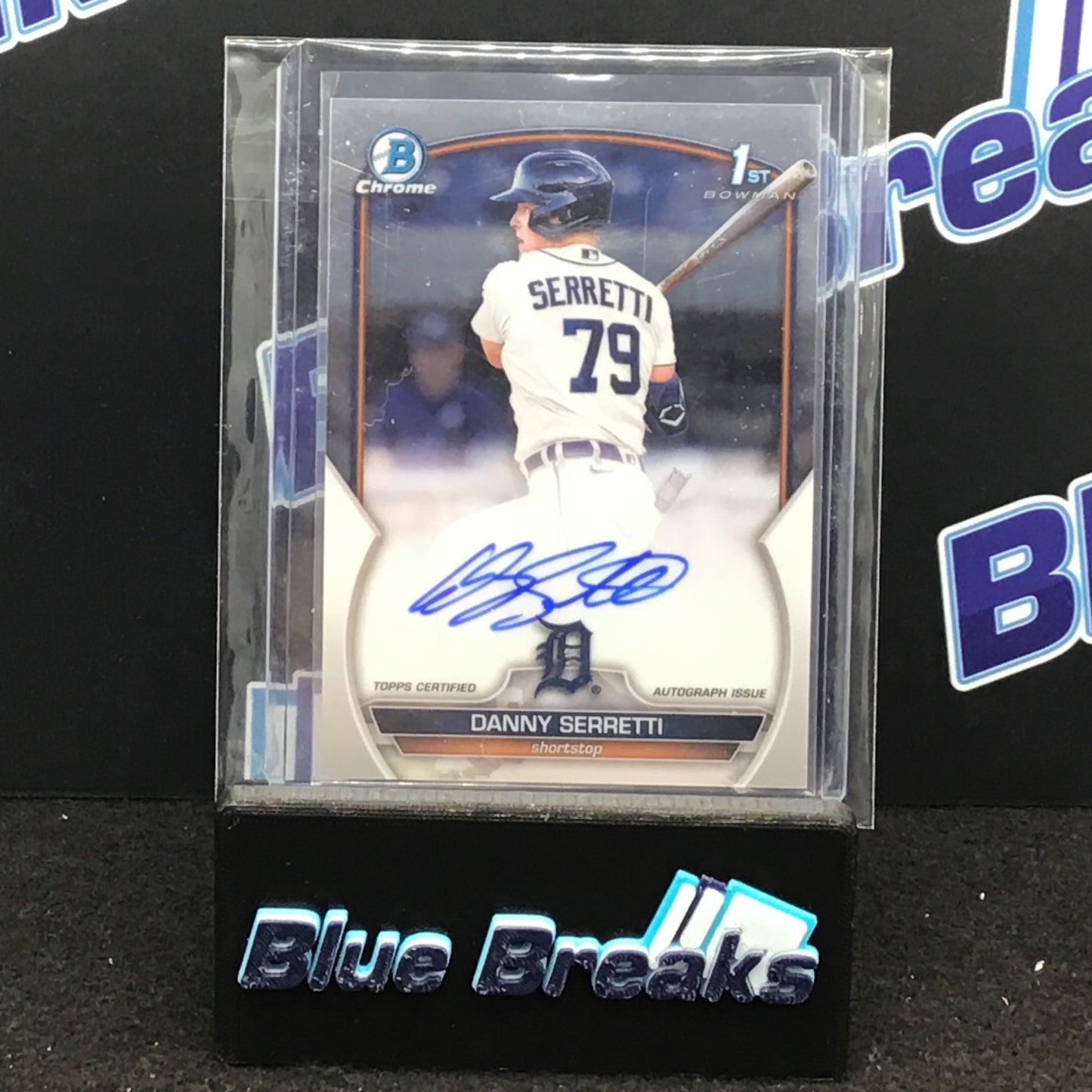 2023 Bowman Chrome Danny Serretti auto #CPA-DSI Tigers