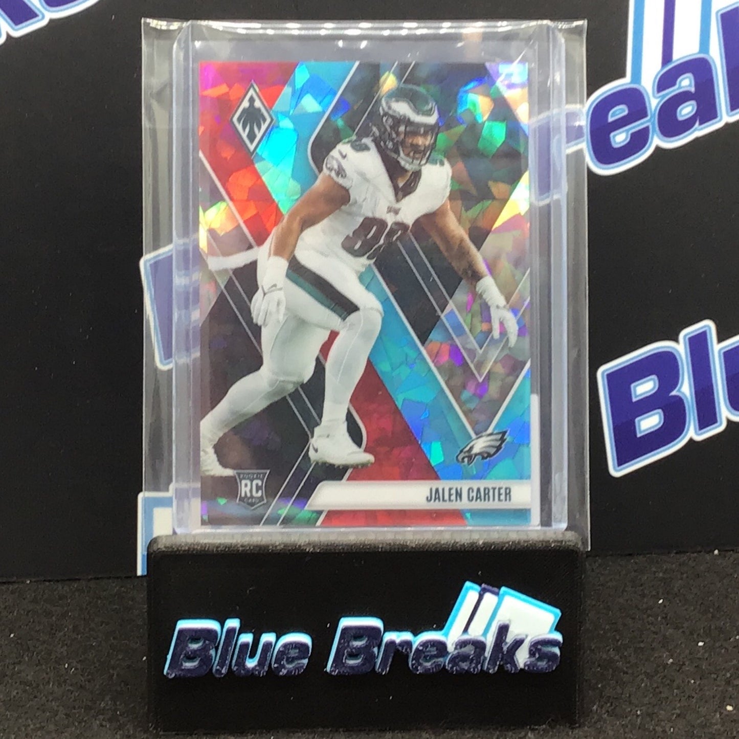 2023 Panini Phoenix Fire and Ice Seismic Jalen Carter 36/50 RC #143 Eagles