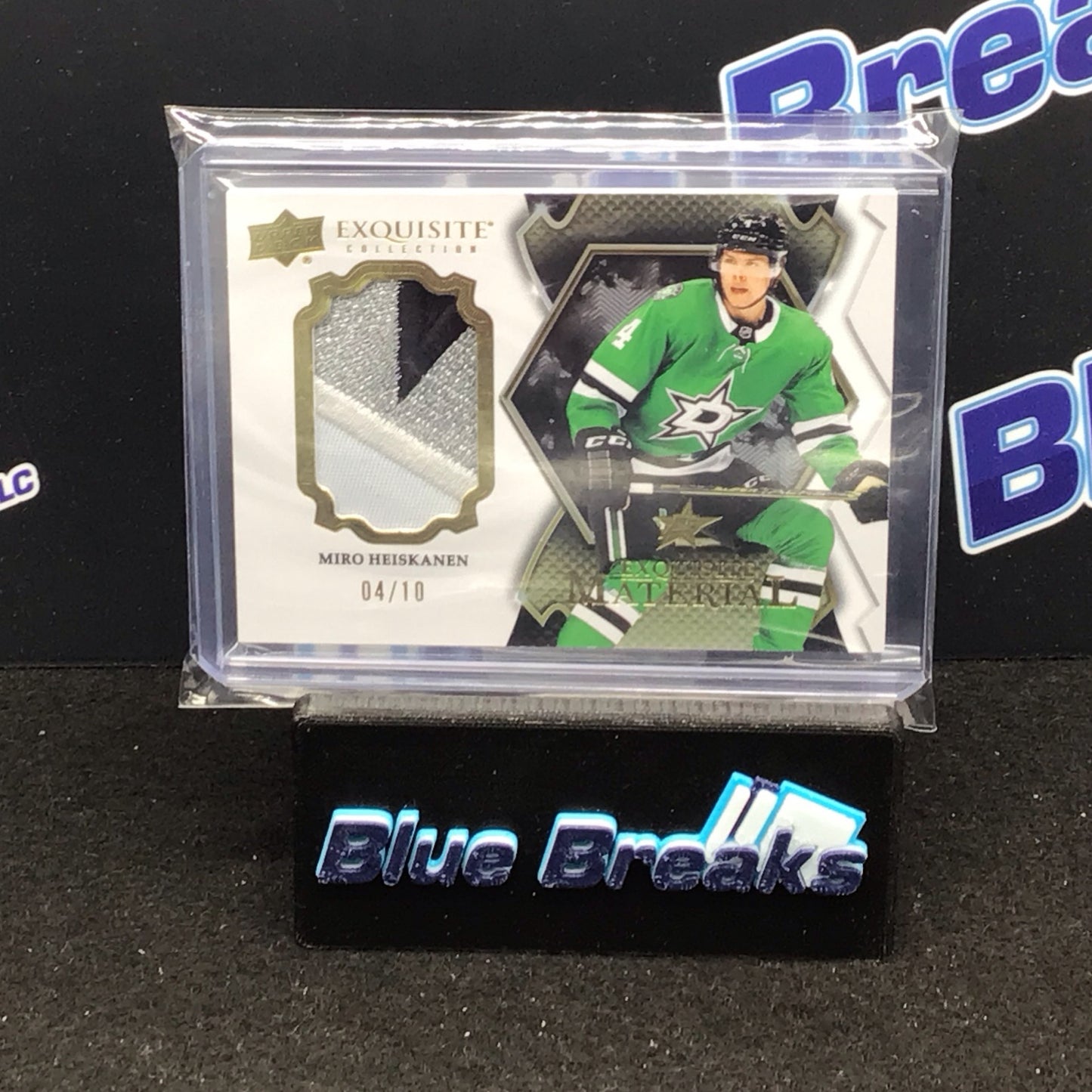 2023-24 Upper Deck Exquisite Collection Material Miro Heiskanen Relic 04/10 #EM-MH Dallas Stars