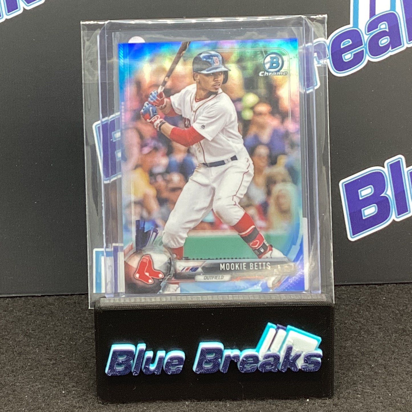 2017 Bowman Chrome Mookie Betts 029/150 #63 Red Sox