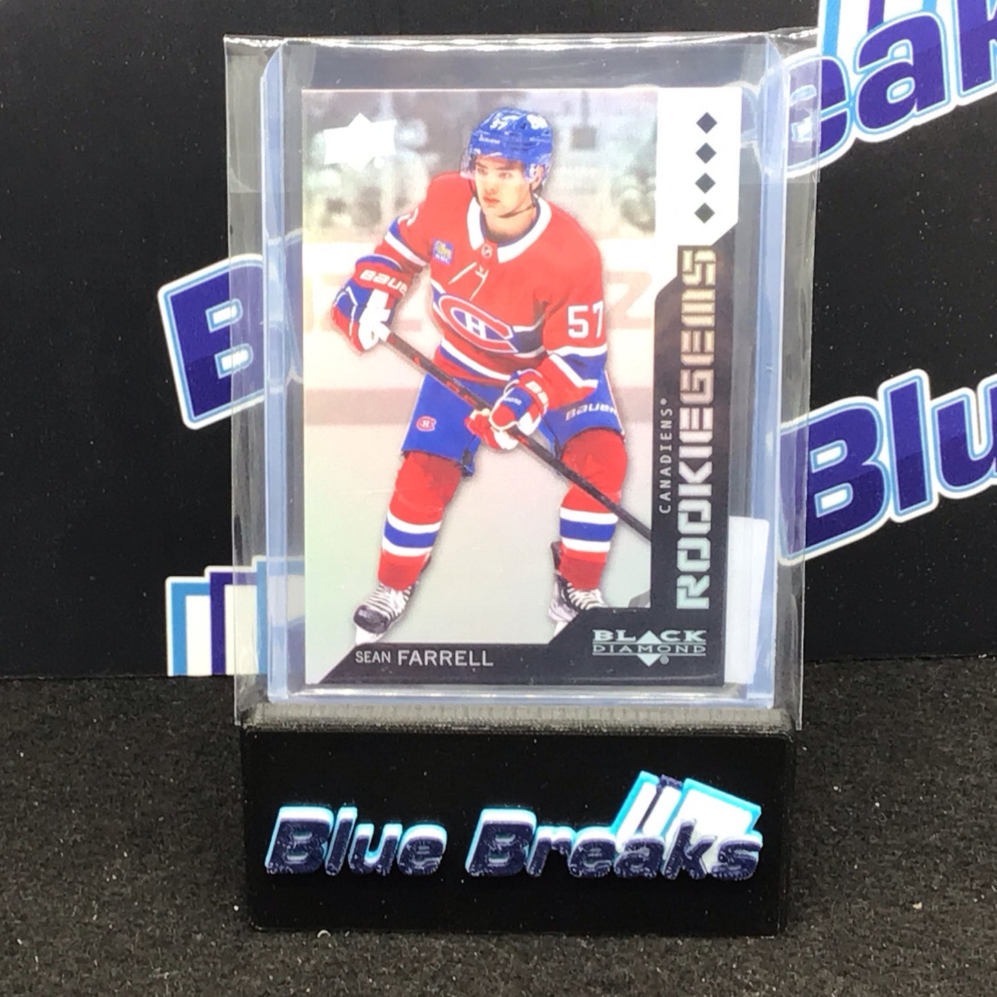 2023-24 Upper Deck Black Diamond Rookie Gems Foil Sean Farrell 27/99 #RRG-SF Canadiens