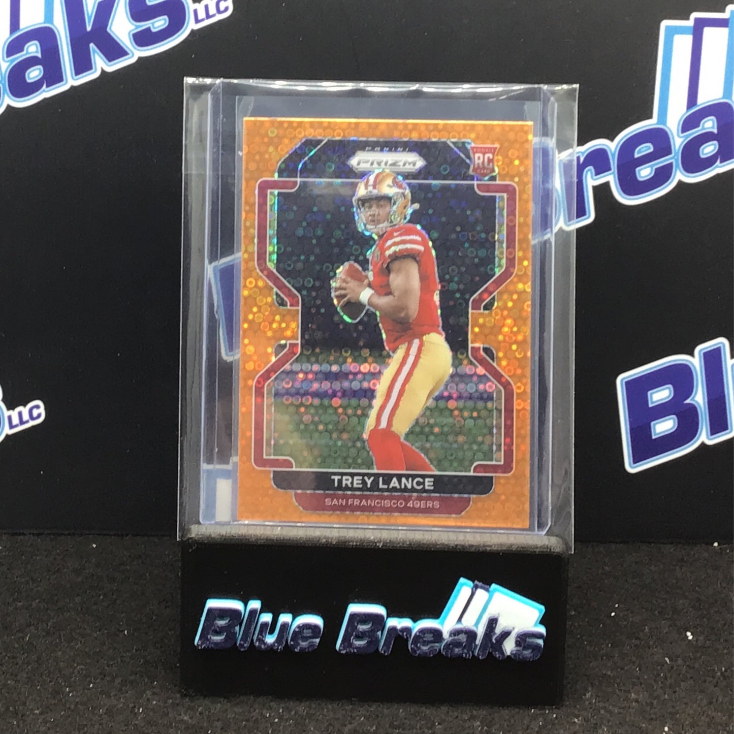 2021 Panini Prizm Orange Disco Trey Lance #333 49ers