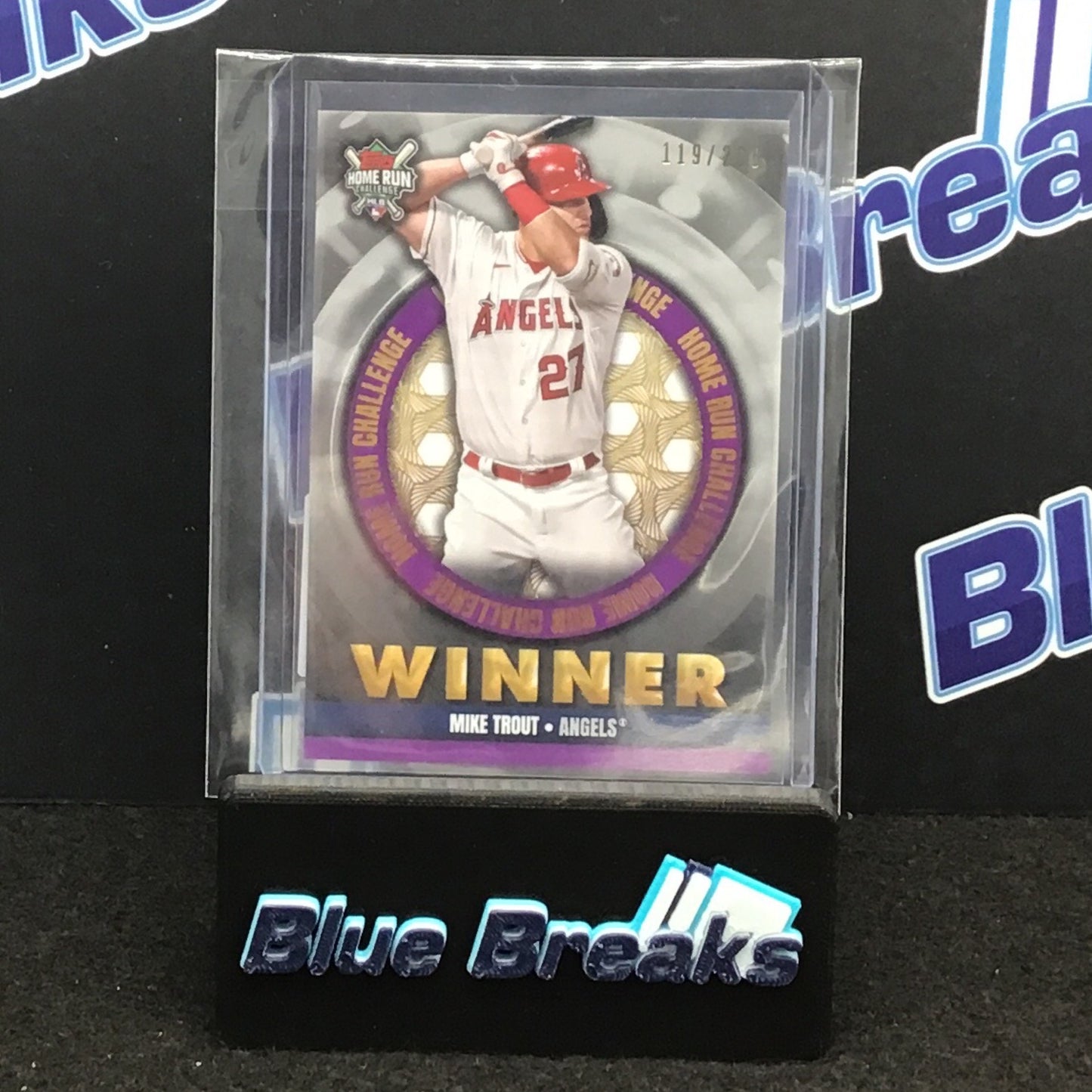2022 Home Run Challenge Winner - Mike Trout - Los Angeles Angels - #HRCW-3 - 119/208