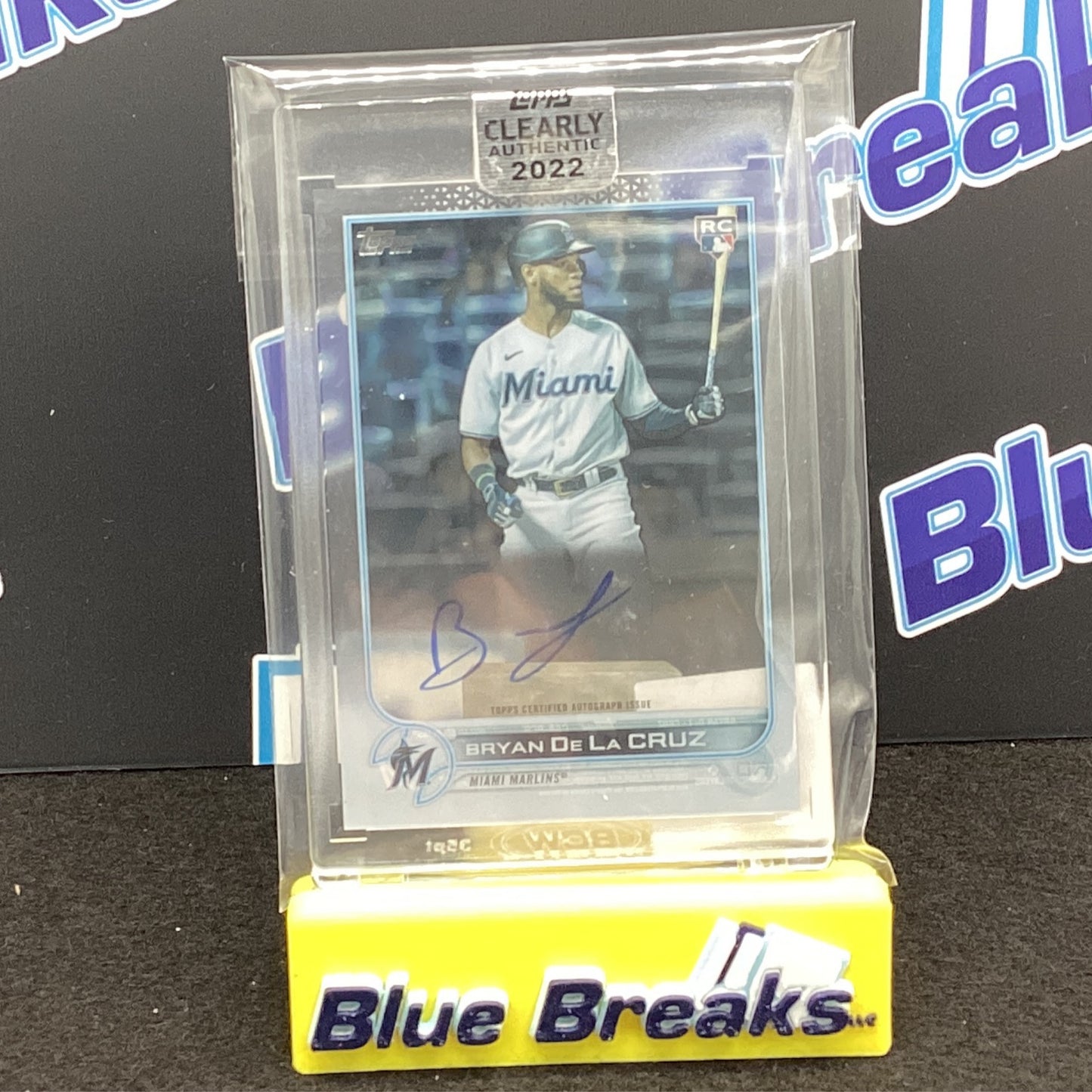 2022 Topps Clearly Authentic Bryan De La Cruz auto