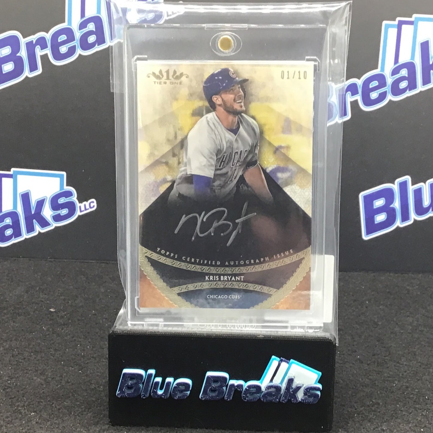 2017 Topps Tier One Kris Bryant auto 01/10 #PPA-KB Cubs