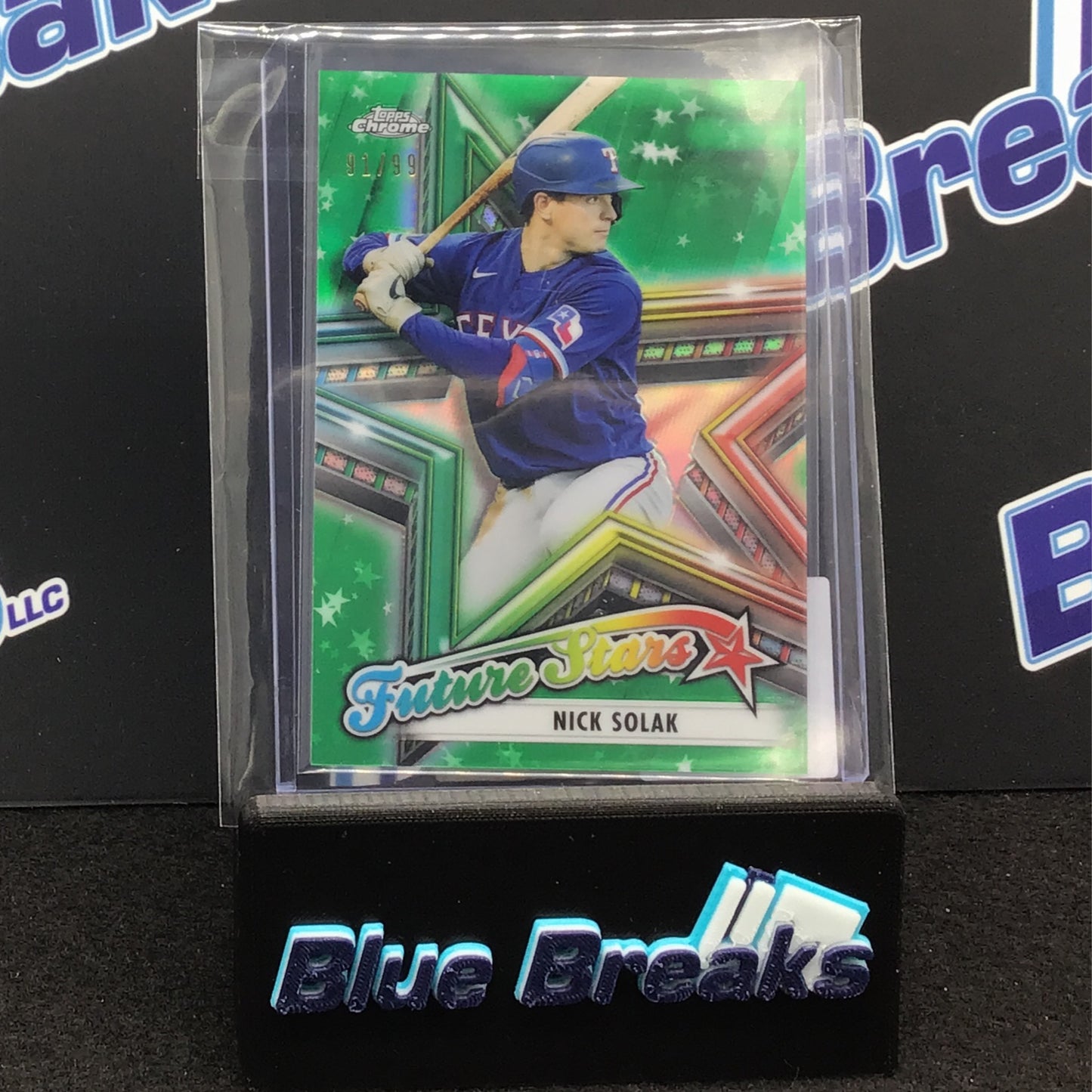 2021 Topps Chrome Future Stars Refractor Nick Solak 91/99 #FS-15 Rangers