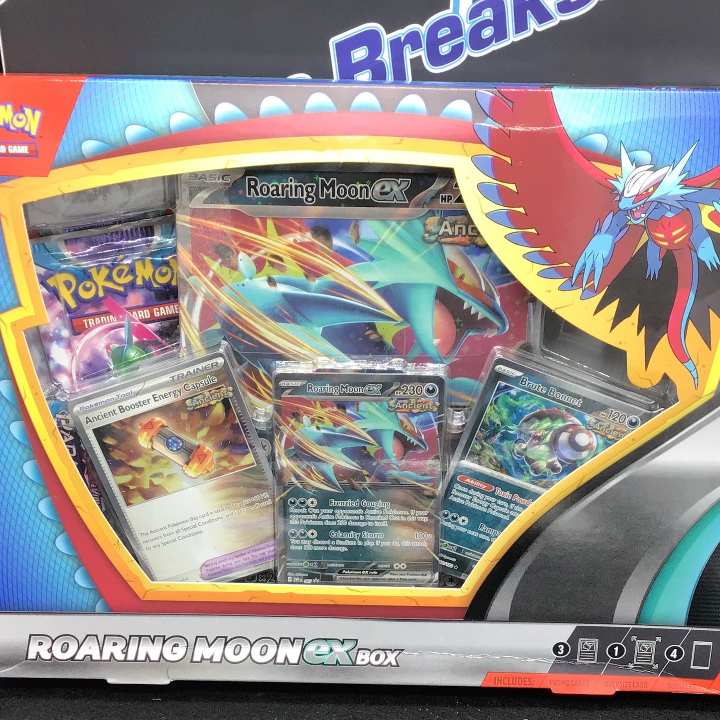 Pokémon Roaring Moon or Iron Valiant EX Box