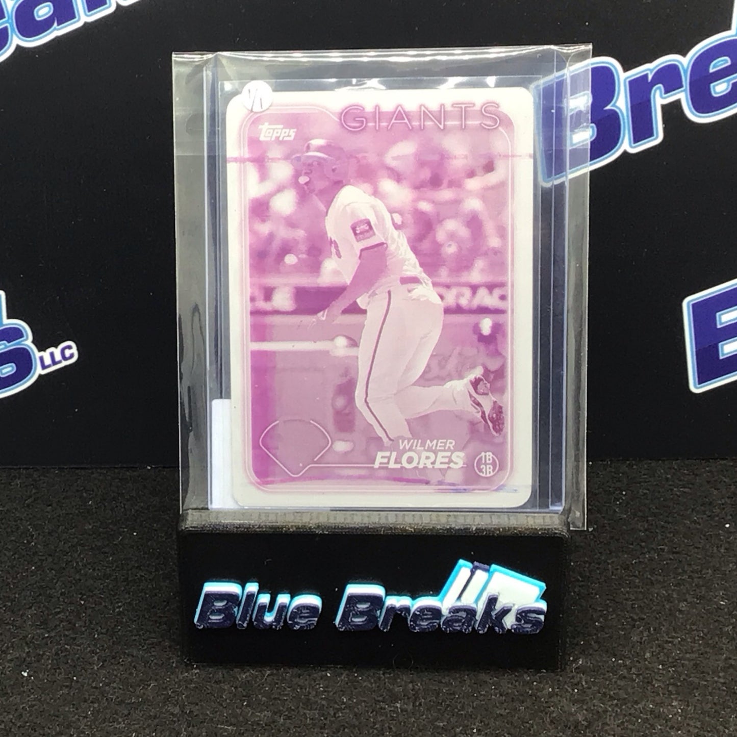 2024 Topps Series 1 Wilmer Flores Magenta Printing Plate 1/1 #234 Giants