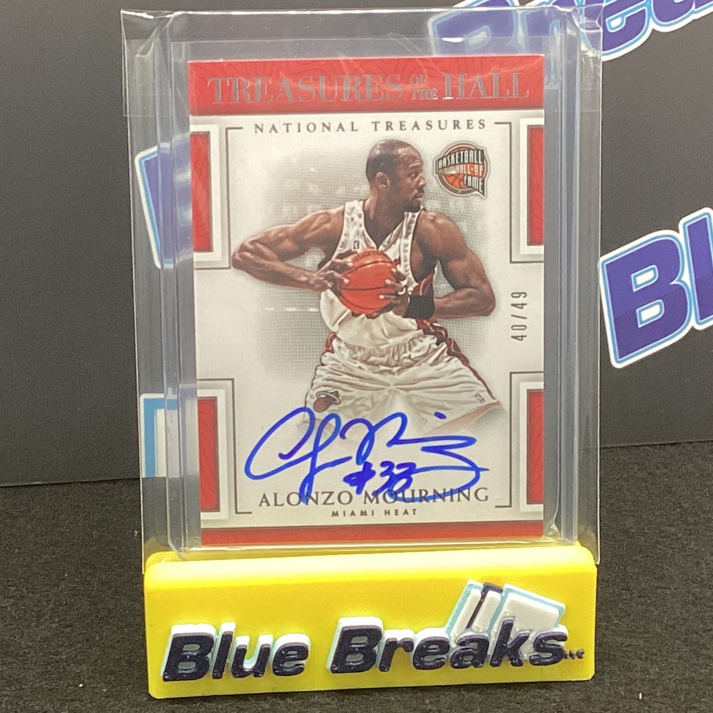 2016-17 National Treasures - Alonzo Mourning 40/49