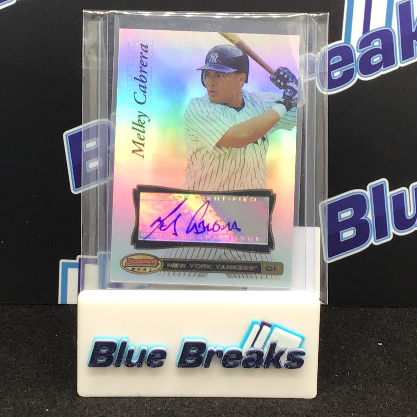 2007 Bowman's Best Melky Cabrera auto #35 Yankees