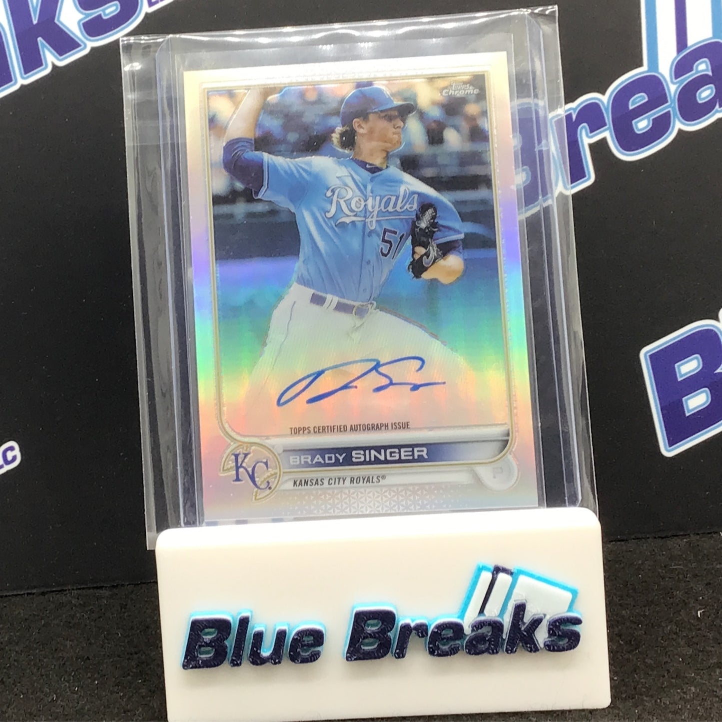 2022 Topps - Chrome - Brady Singer - Kansas City Royals - 434/499