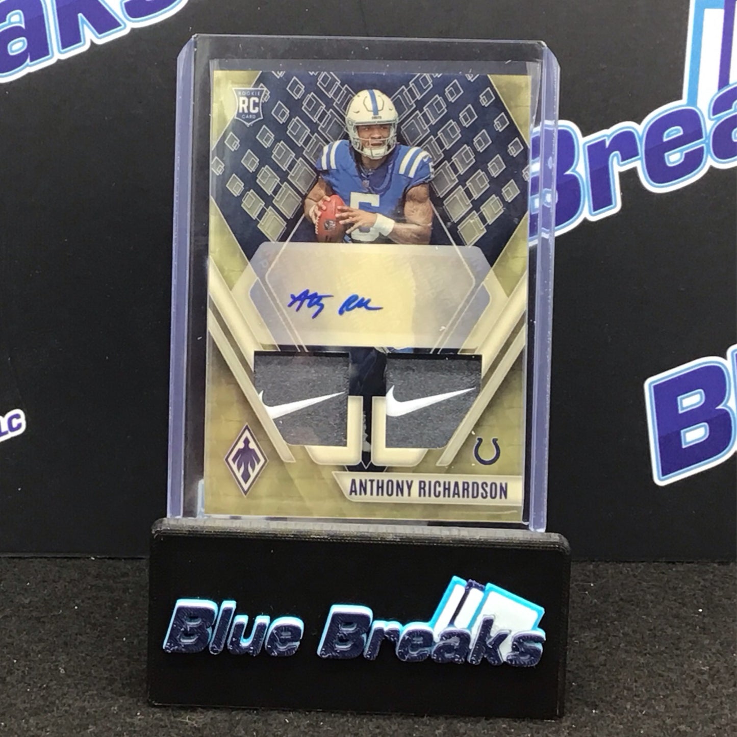 2023 Panini Phoenix Gold Super Prime Anthony Richardson Nike Swoosh auto 1/1 #RAD-AR Colts