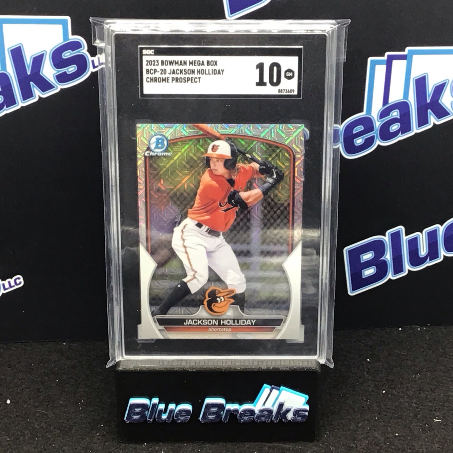 2023 Bowman Mega Box Chrome Prospect Jackson Holliday #BCP-20 SGC 10 Orioles