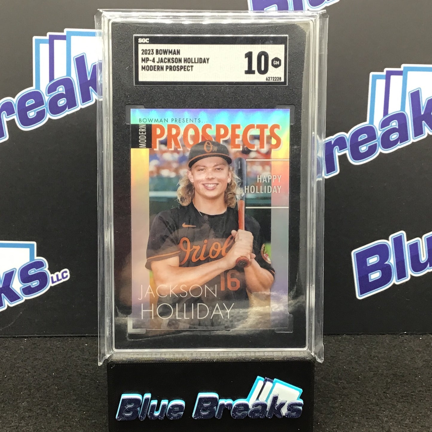 2023 Bowman - Jackson Holliday - Modern Prospect - Baltimore Orioles - MP-4 - SGC 10