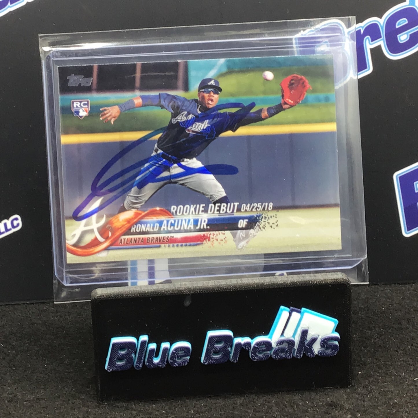 2018 Topps - Ronald Acuna Jr - Rookie Debut - Atlanta Braves - In person Auto