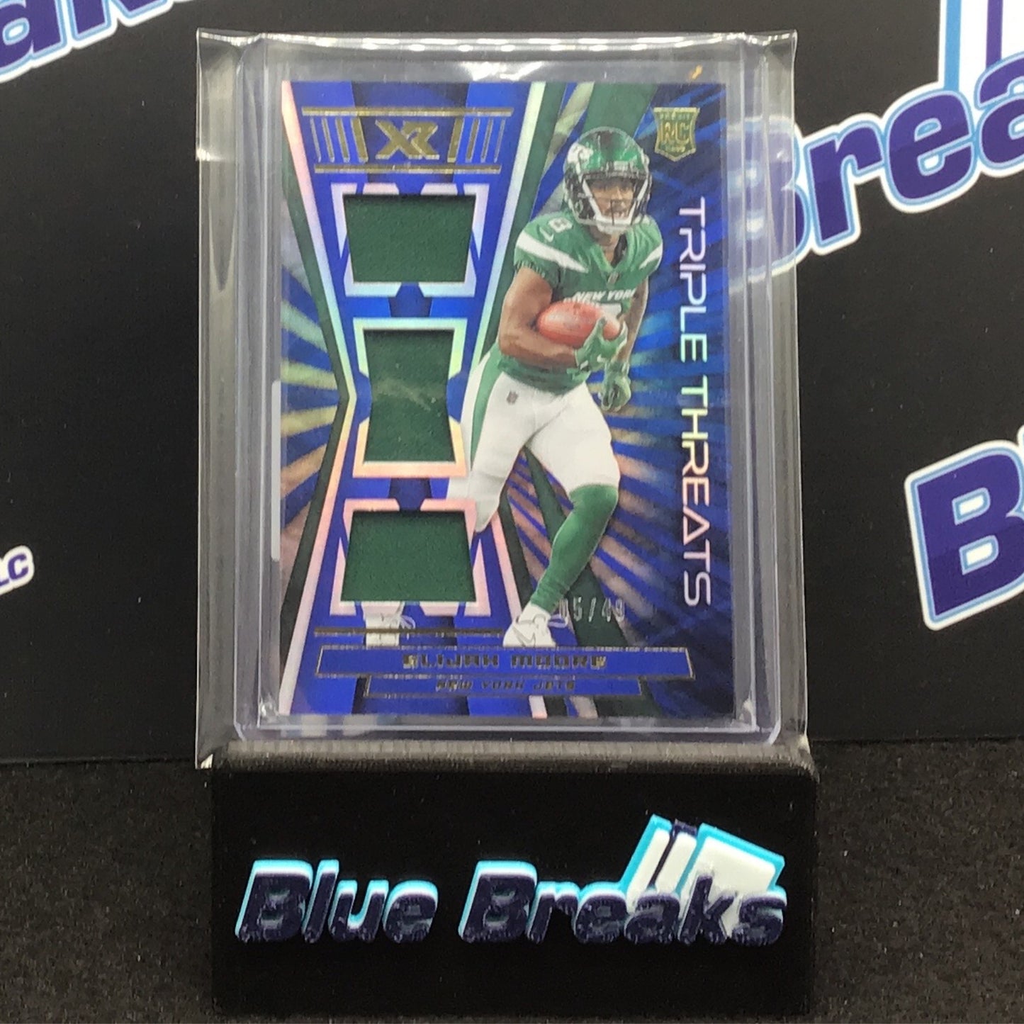 2021 Panini Xr Triple Threats Elijah Moore 05/49 RC #RTT-EMO Jets