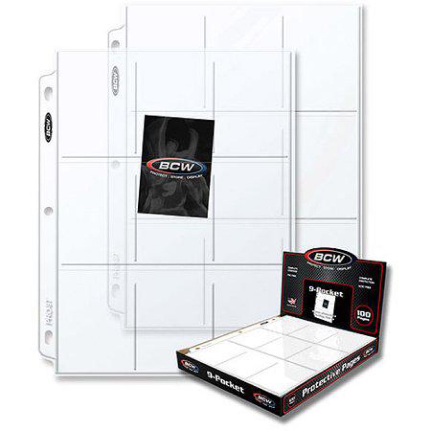 Heavy Duty Clear Plastic Sleeve, 1-Pocket w/ 3-Hole Punch, Each Holds 20 8-1/2"X11" Pages, Clear