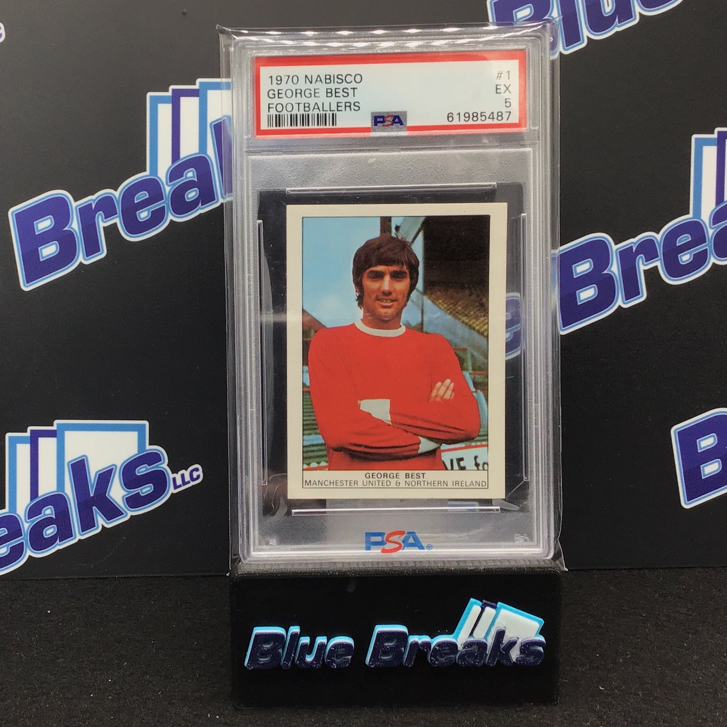 1970 Nabisco - George Best - Footballers - Manchester United - #1 - PSA 5