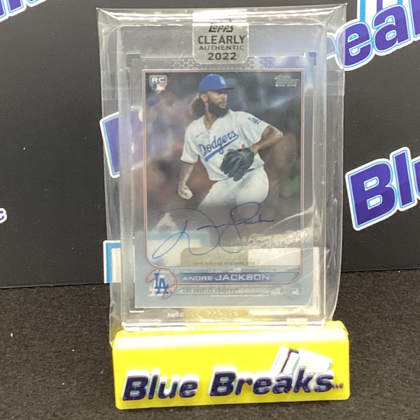 2022 Topps Clearly Authentic Andre Jackson auto #CAA-AJ Dodgers