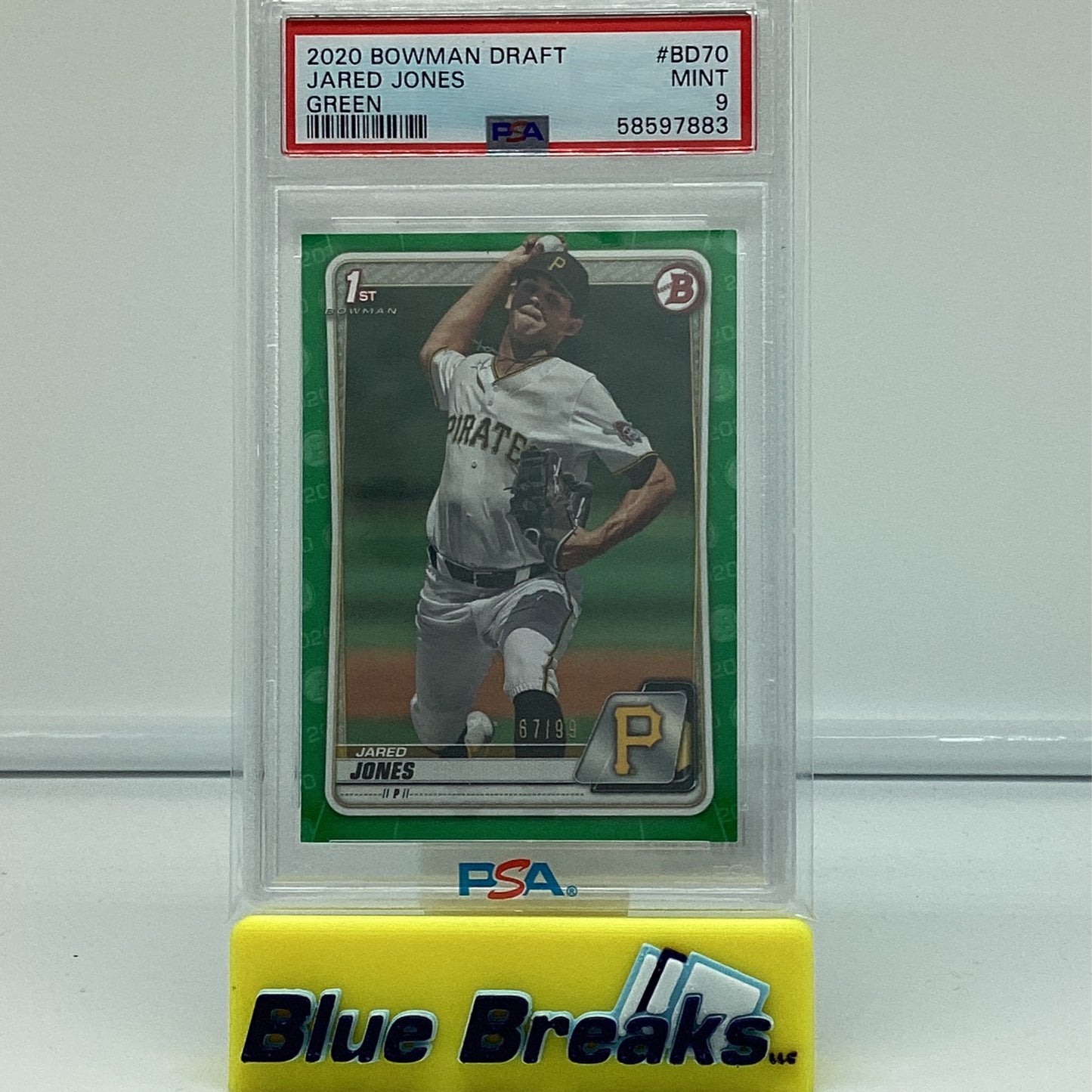 2020 Bowman Draft - Jared Jones Mt 9