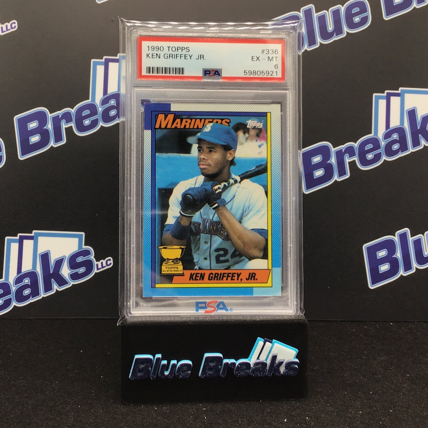 1990 Topps - Ken Griffey Jr - Seattle Mariners - PSA 6