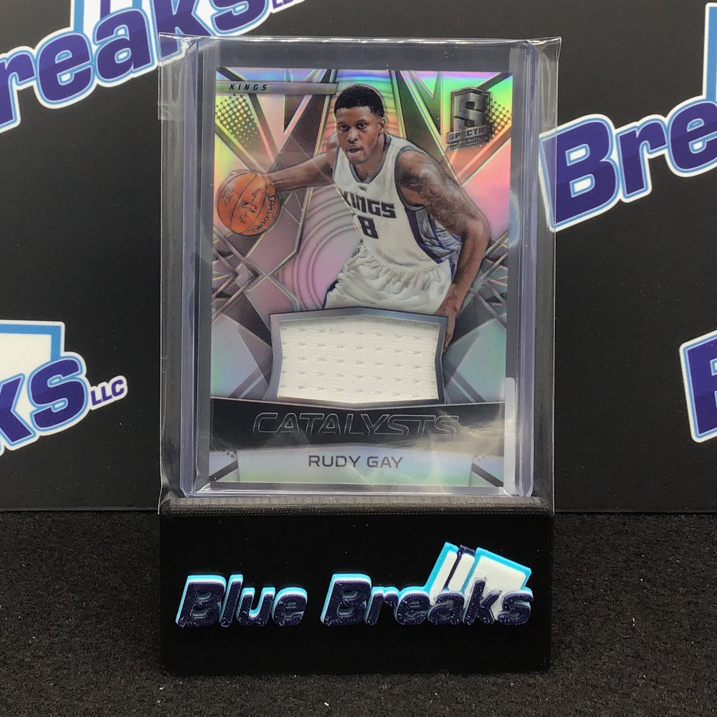 2016-17 Panini Spectra Catalysts Rudy Gay relic 117/149 #33 Kings