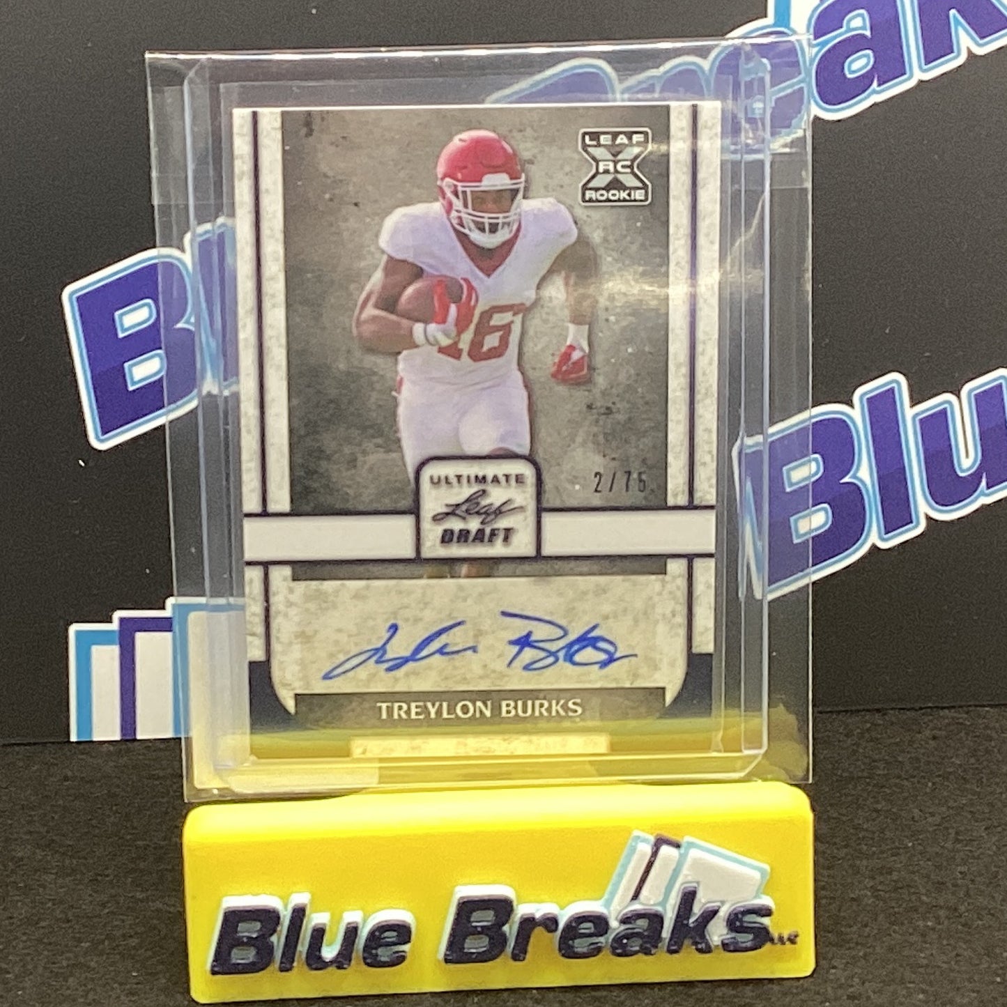 2022 Ultimate Leaf Draft Treylon Burks auto 2/75 BA-TB1 Titans