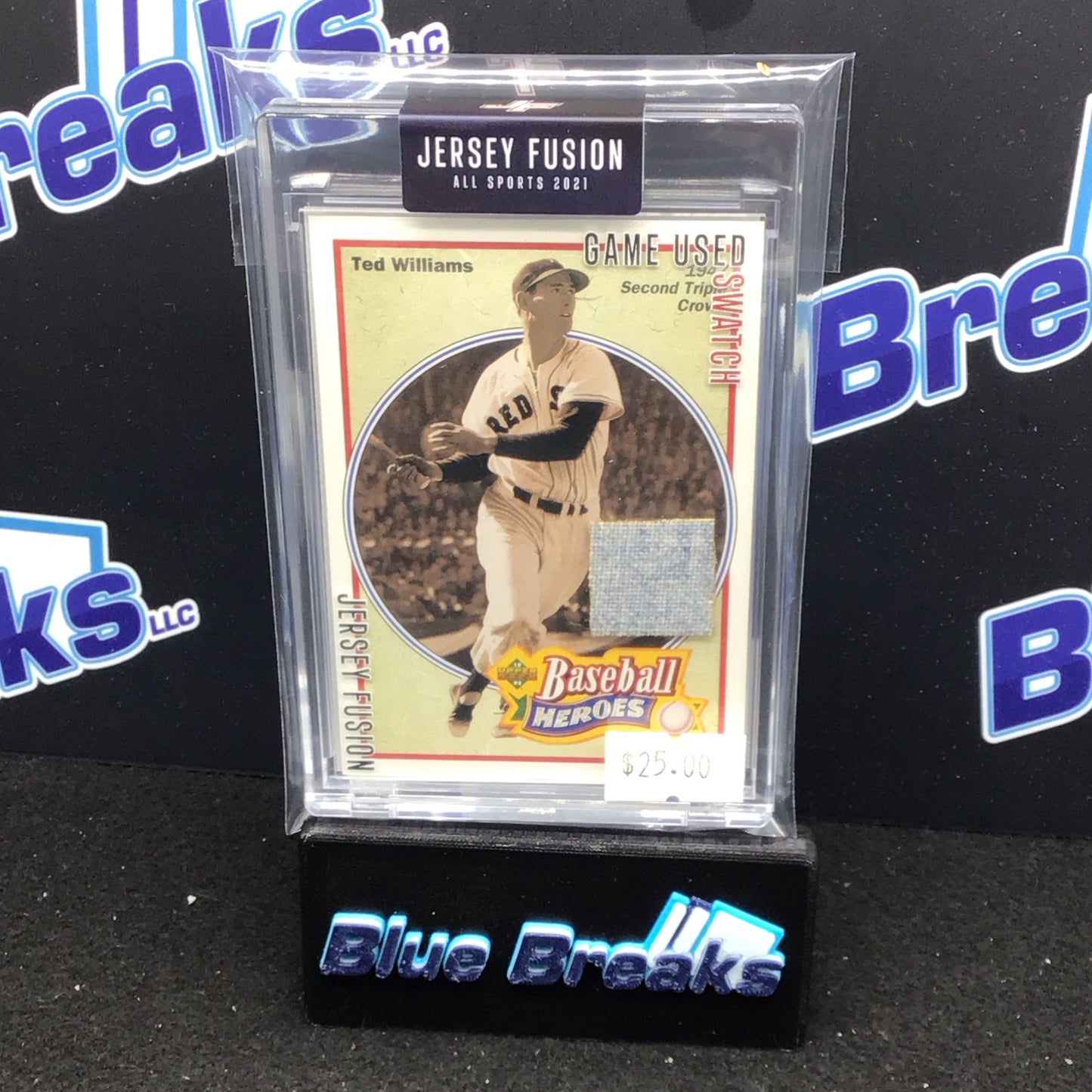 2021 Jersey Fusion Ted Williams Game Used Swatch #JF-TW65 Red Sox