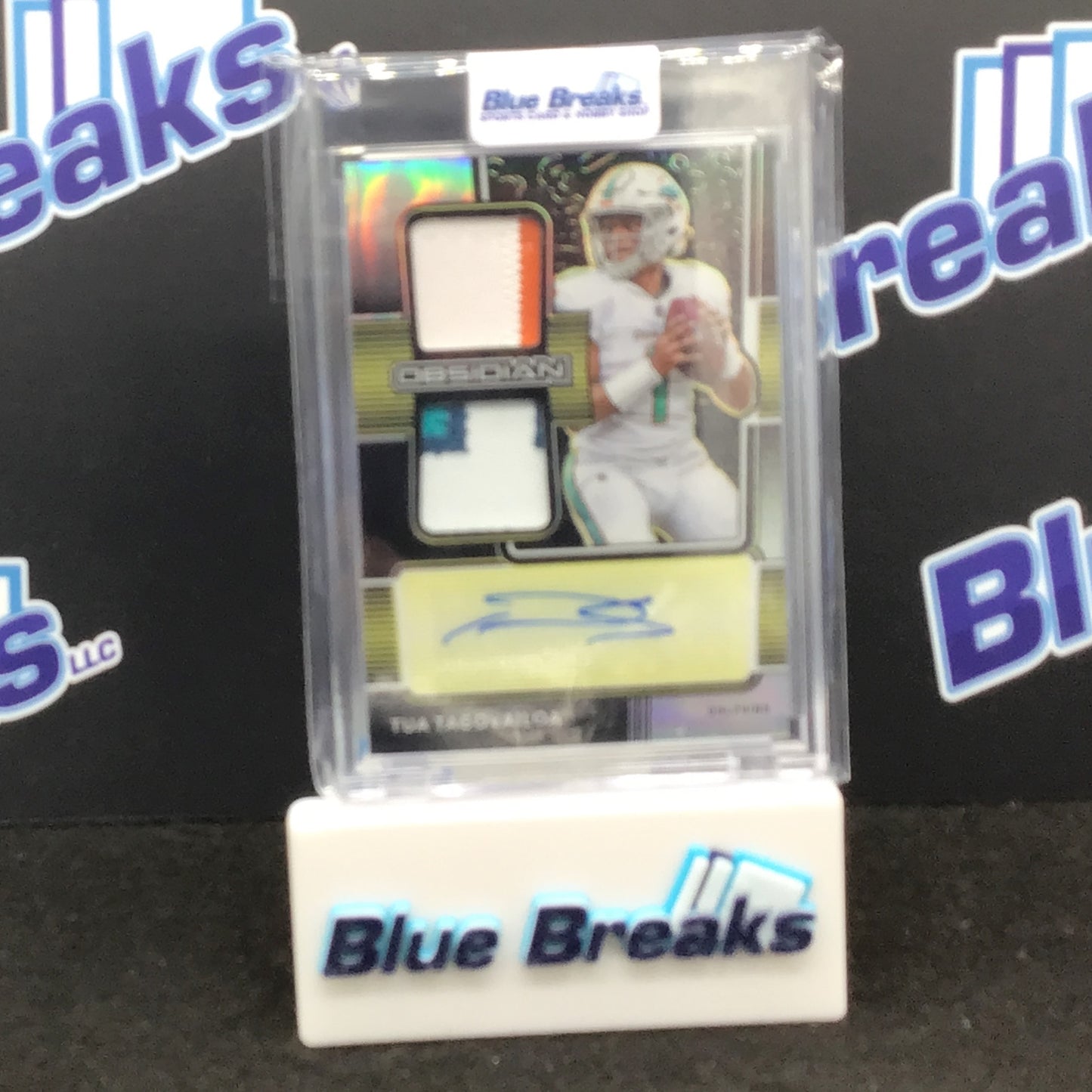 2020 Panini - Obsidian - Tua Tagovailoa - Yellow - 25/25 - Miami Dolphins