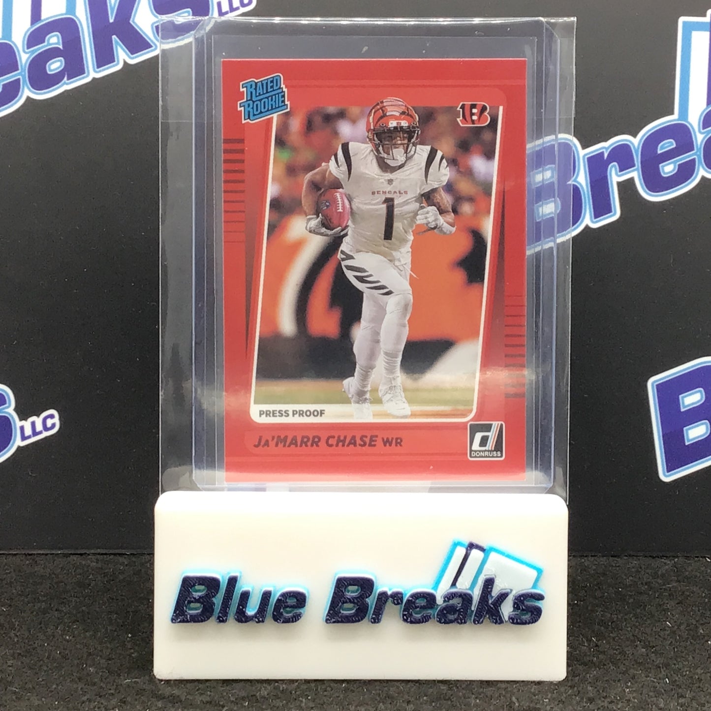 2021 Panini - Ja'Marr Chase - Red Press Proof - Rated Rookie - Cincinnati Bengals