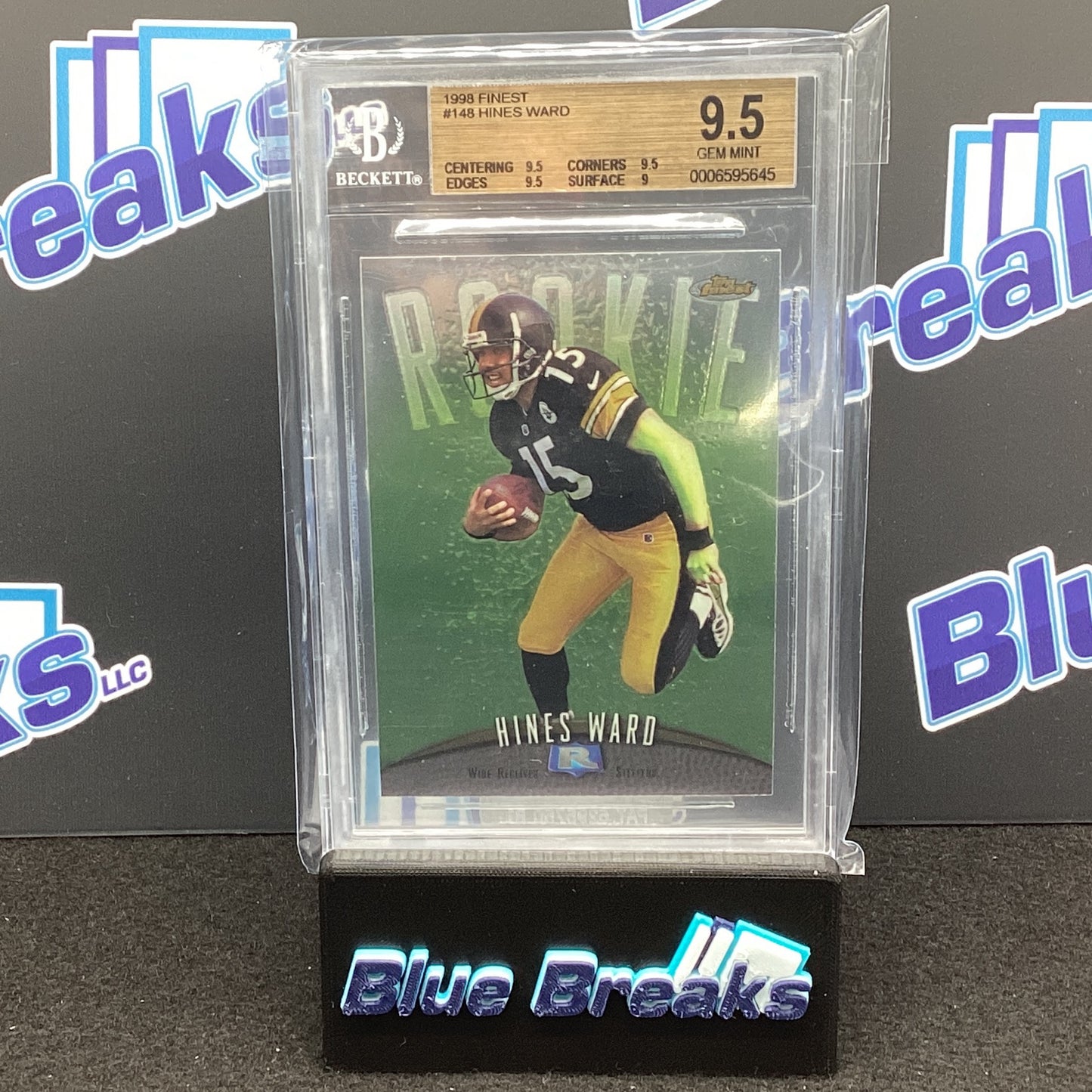 1998 Topps Finest Hines Ward Beckett 9.5 #148 Steelers