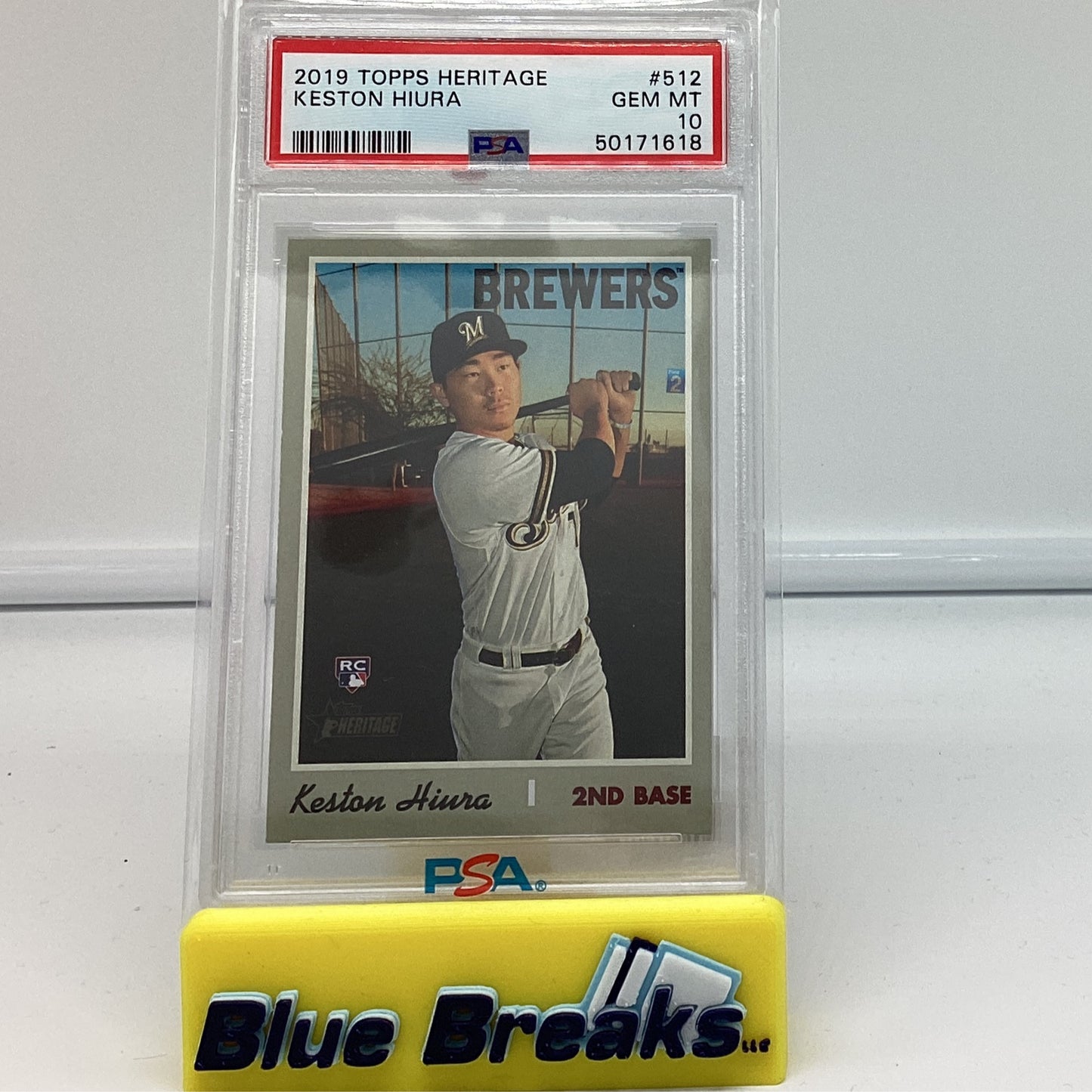 2019 Topps Heritage - Keston Hiura Gem 10