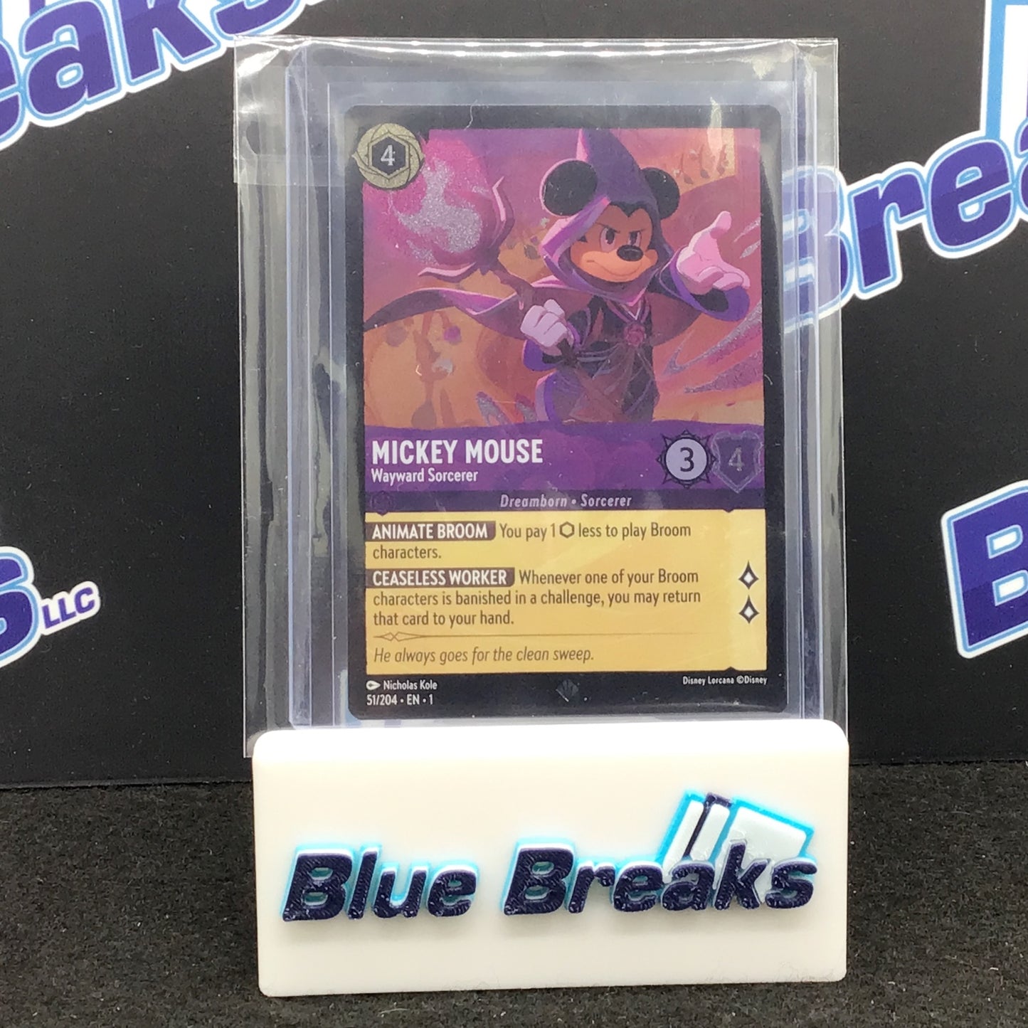 2023 Disney Lorcana - Mickey Mouse - Wayward Sorcerer - 51/204