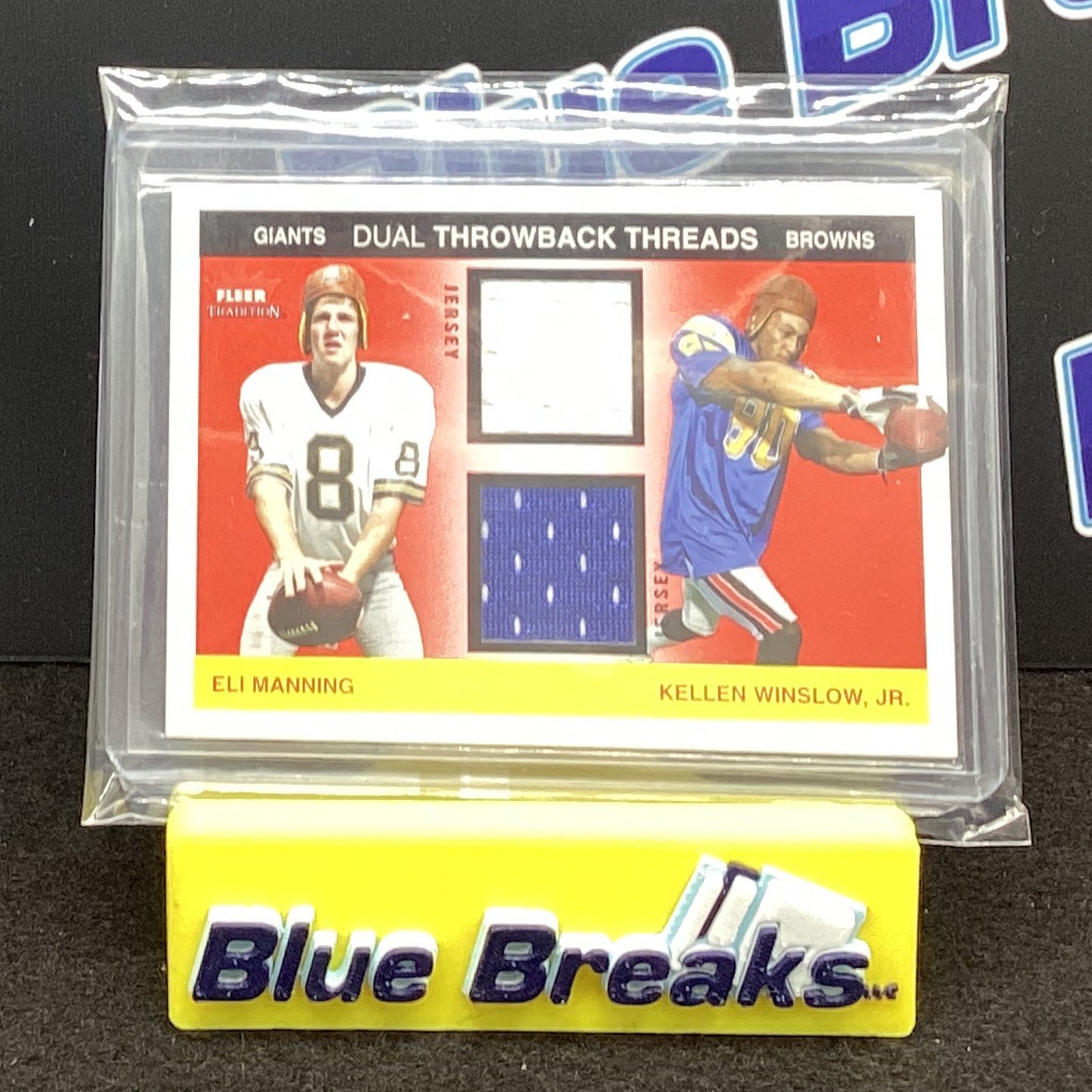 2004 Fleer - Eli Manning - Kellen Winslow - New York Giants - Cleveland Browns - 38/100