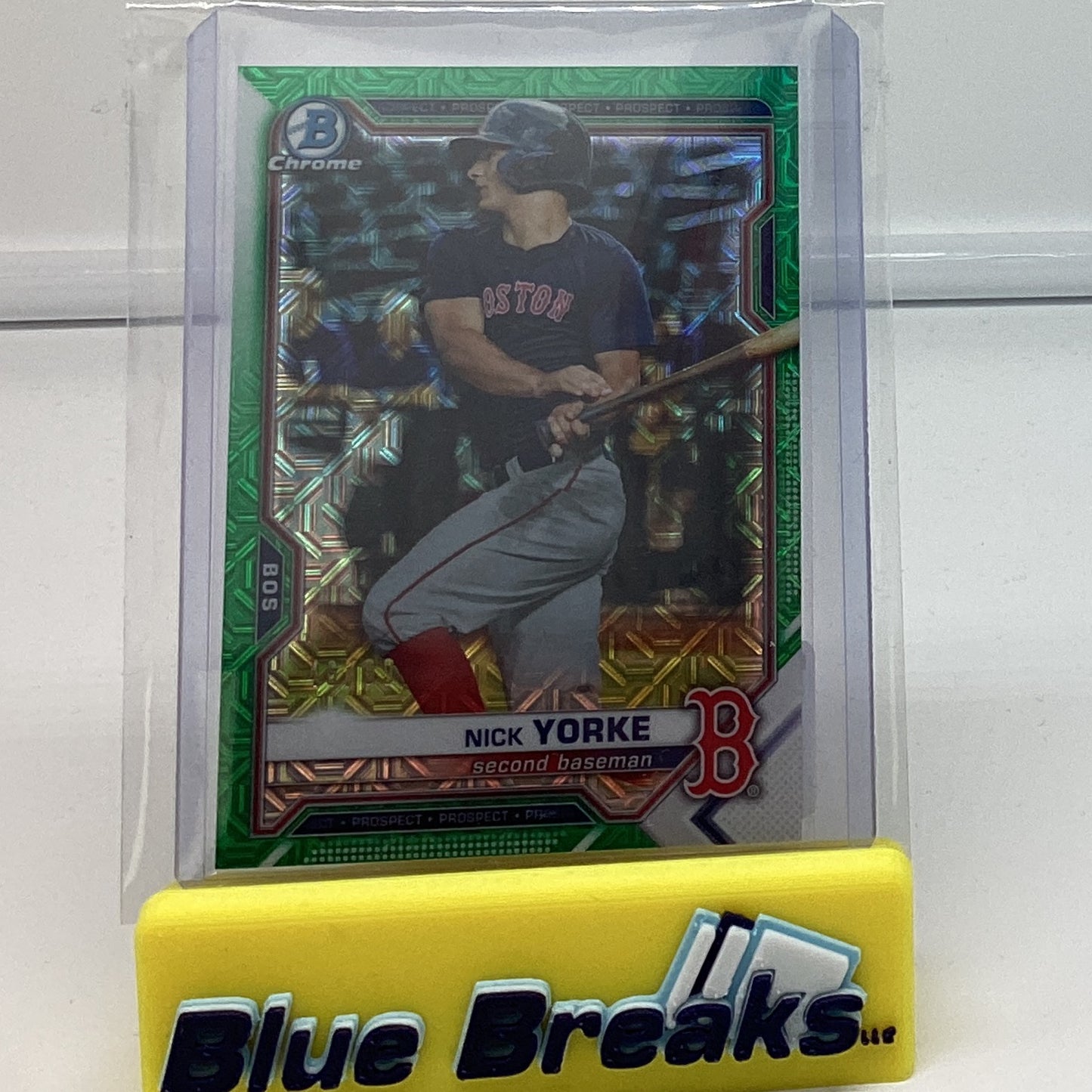 2021 Bowman Chrome green mojo - Nick Yorke - 46/99 #BCP-243 Red Sox